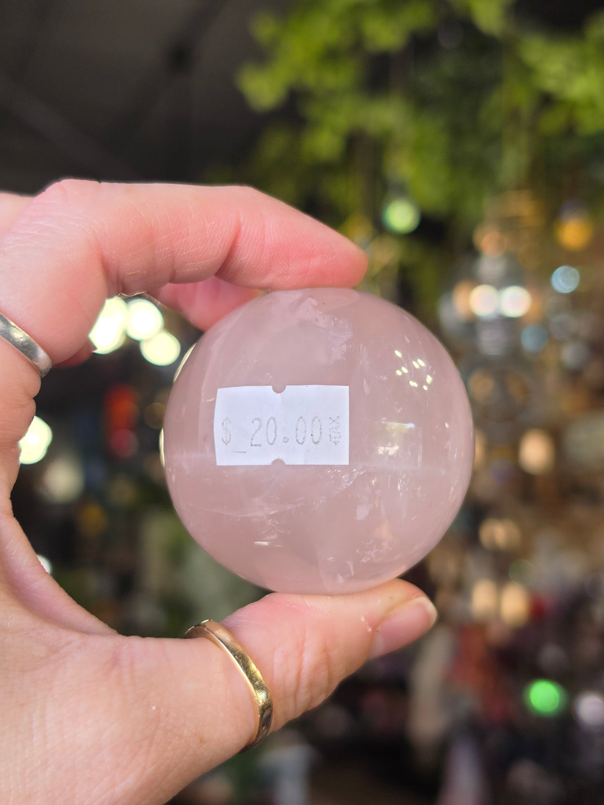 Star Rose Quartz Sphere