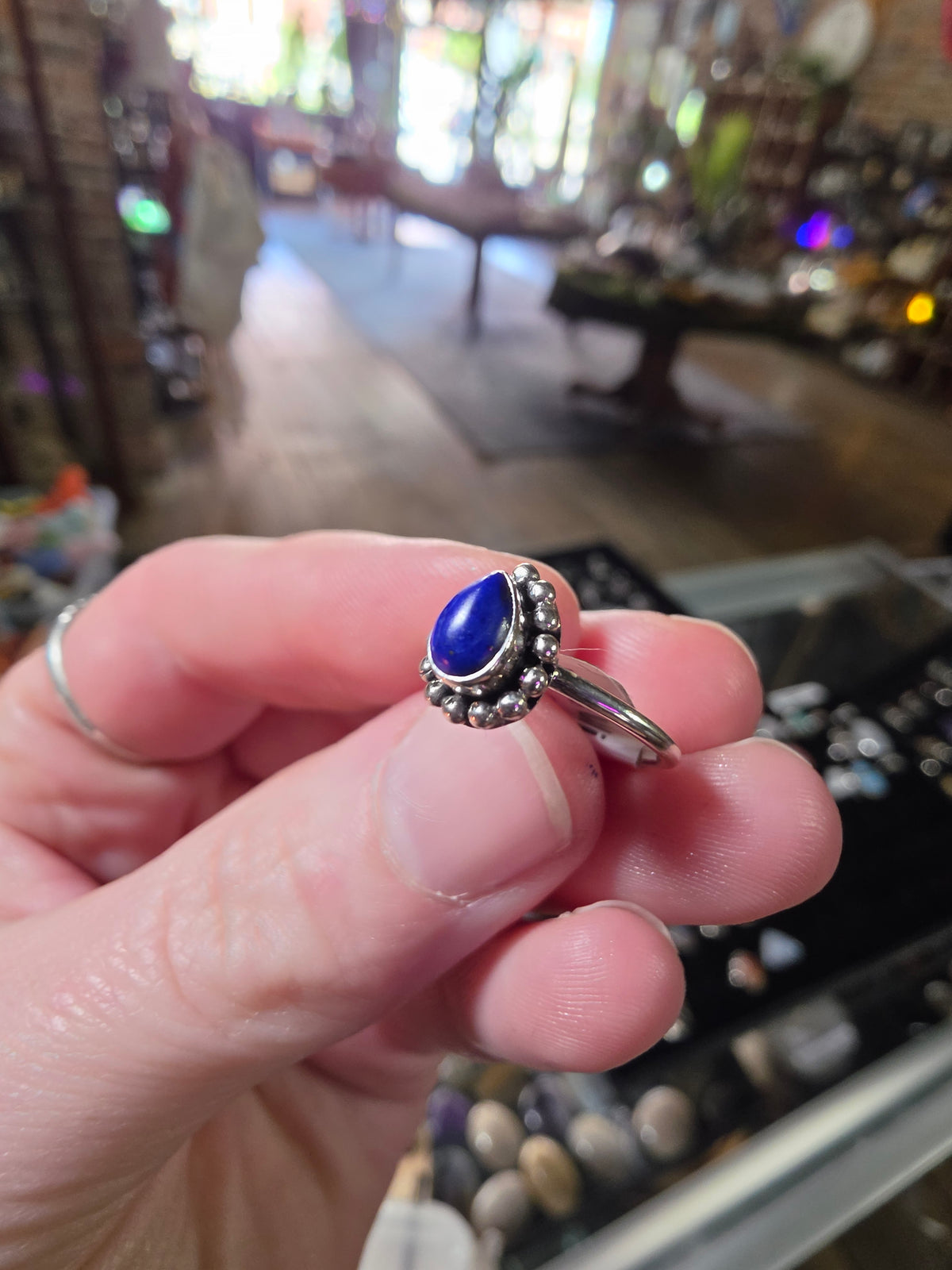 Lapis Lazuli Ring Size 5 (Enhanced)