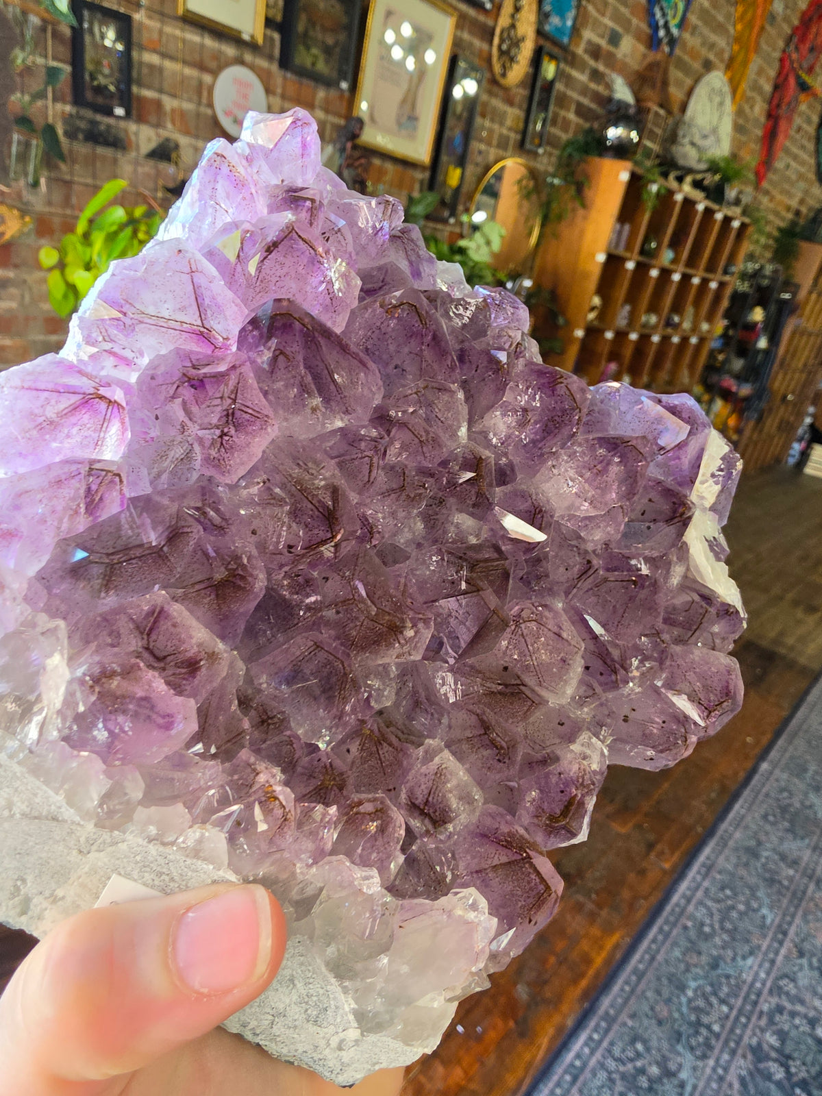 Included Amethyst Cluster