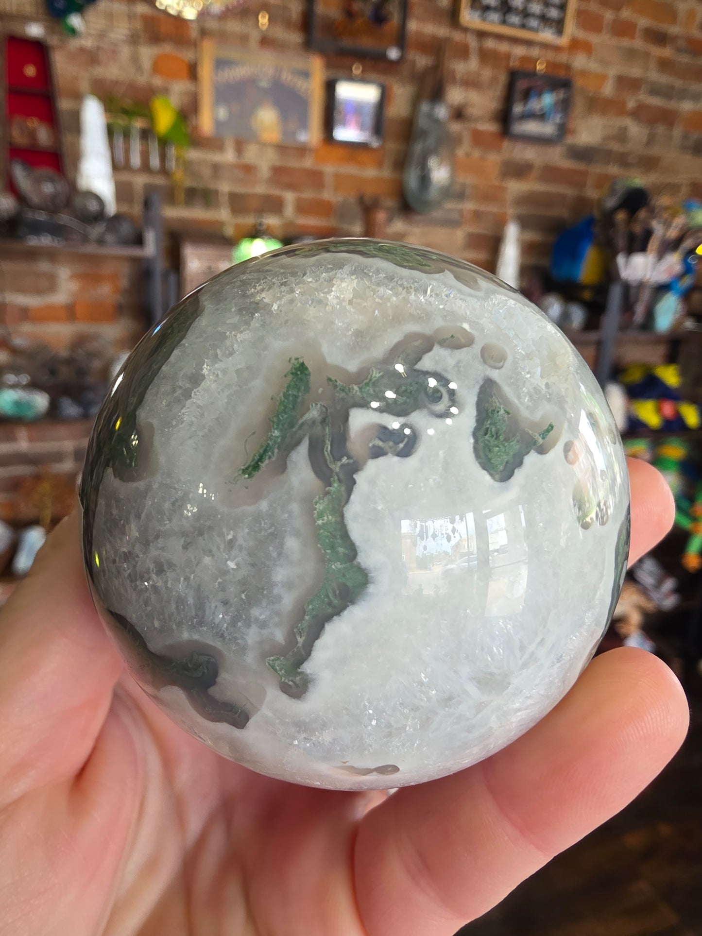 Moss Agate Sphere