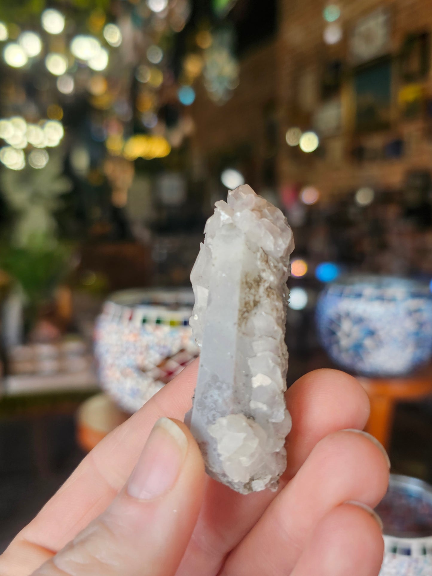 Calcite on Quartz
