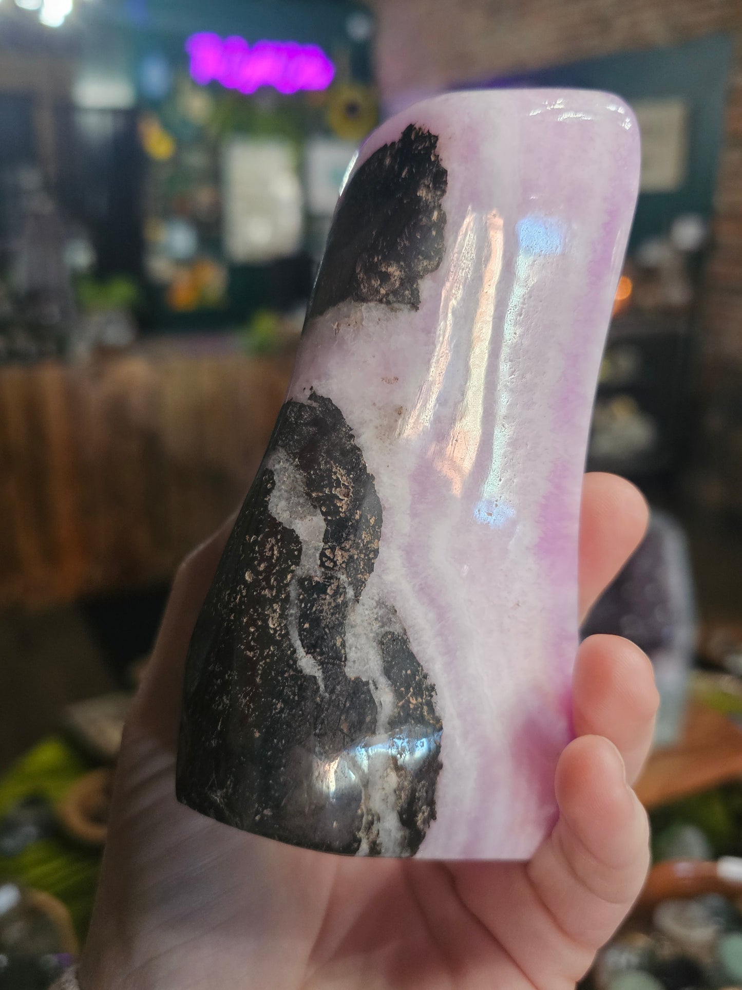 Pink Aragonite Freeform