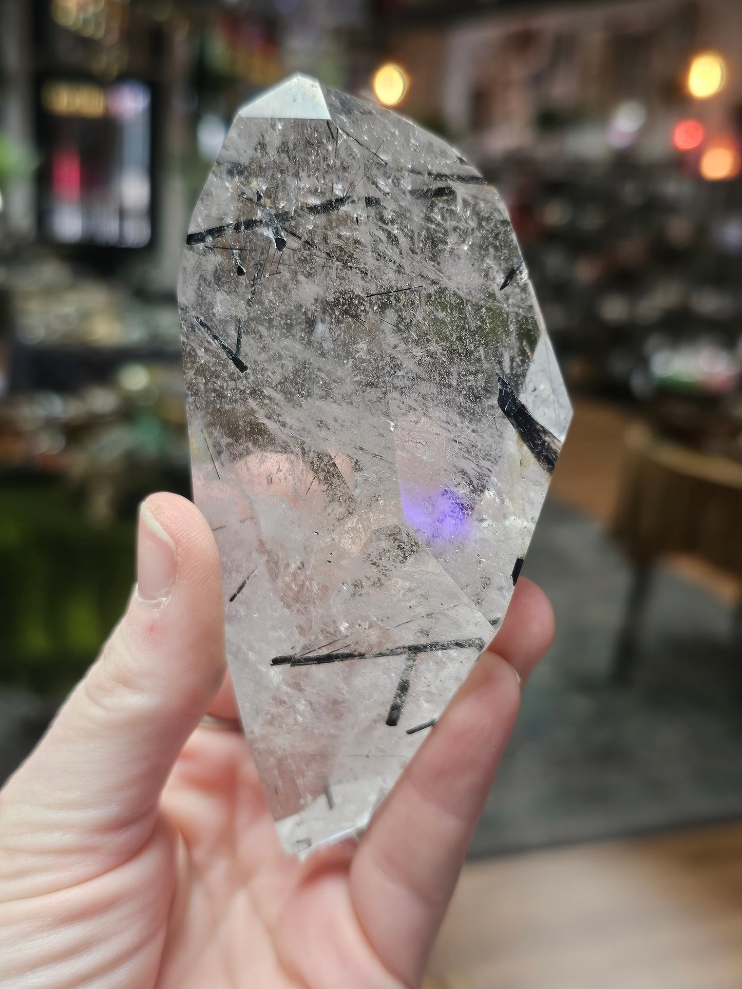 Black Tourmaline in Quartz