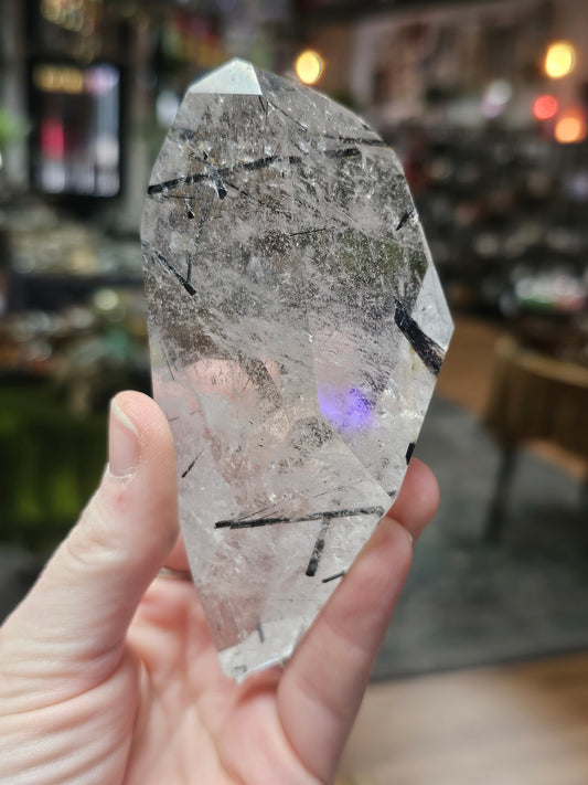 Black Tourmaline in Quartz