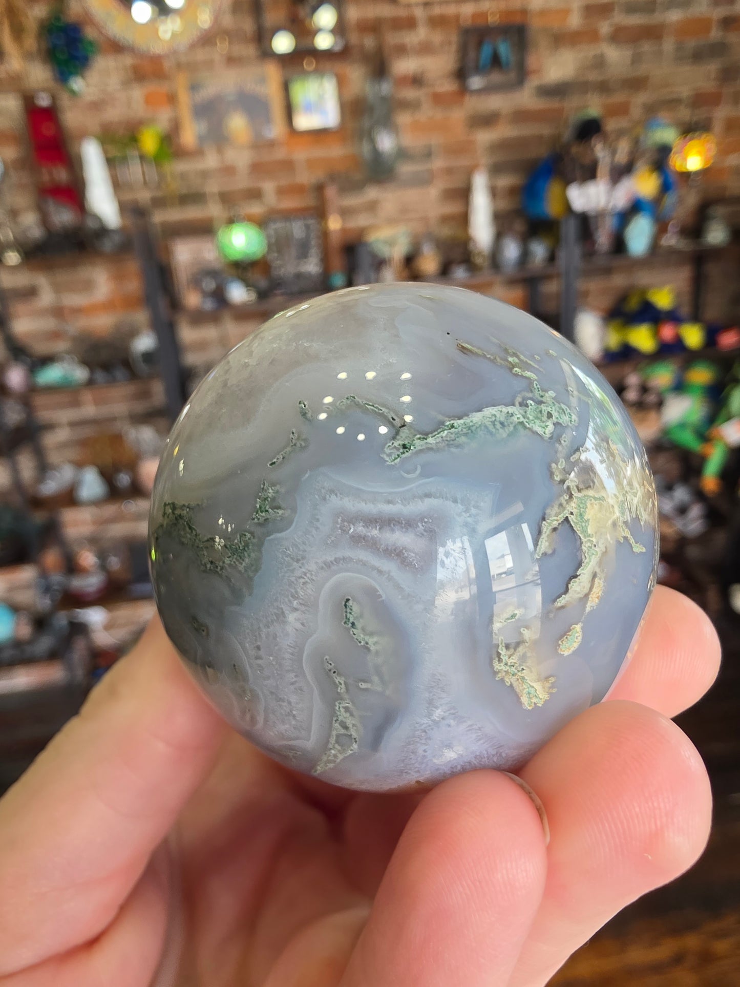 Moss Agate Sphere