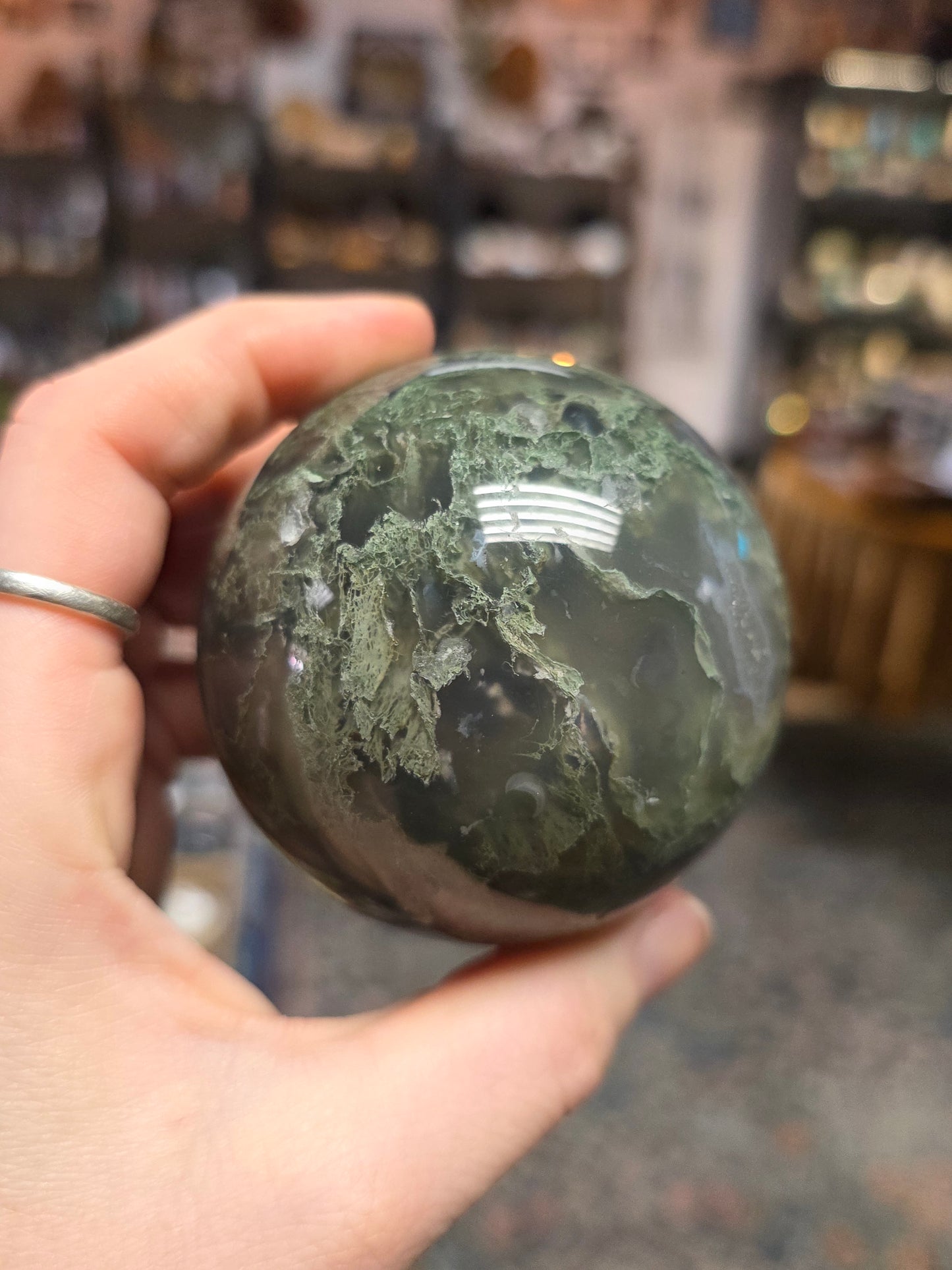 Moss Agate Sphere