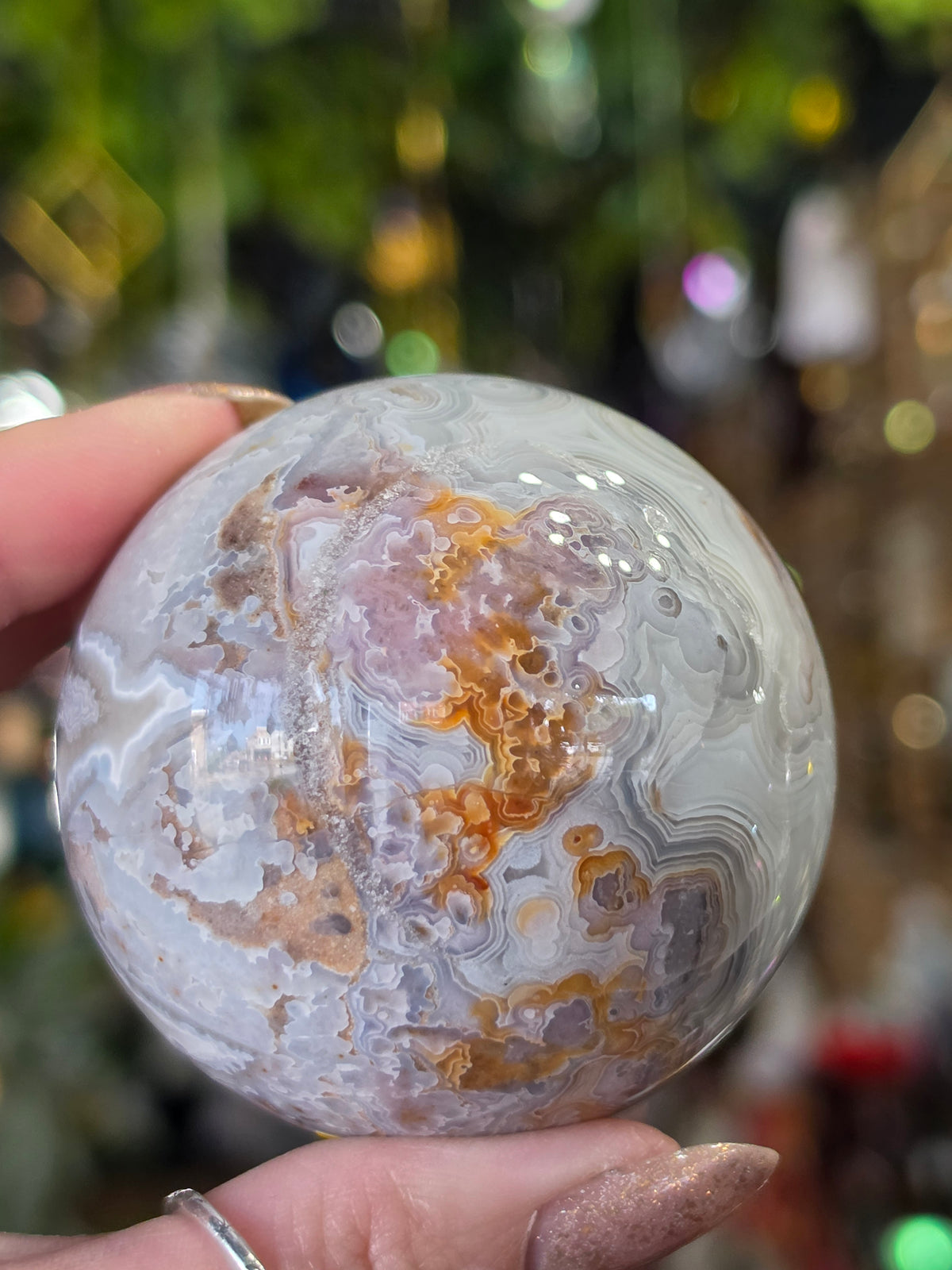 Laguna Lace Agate Sphere