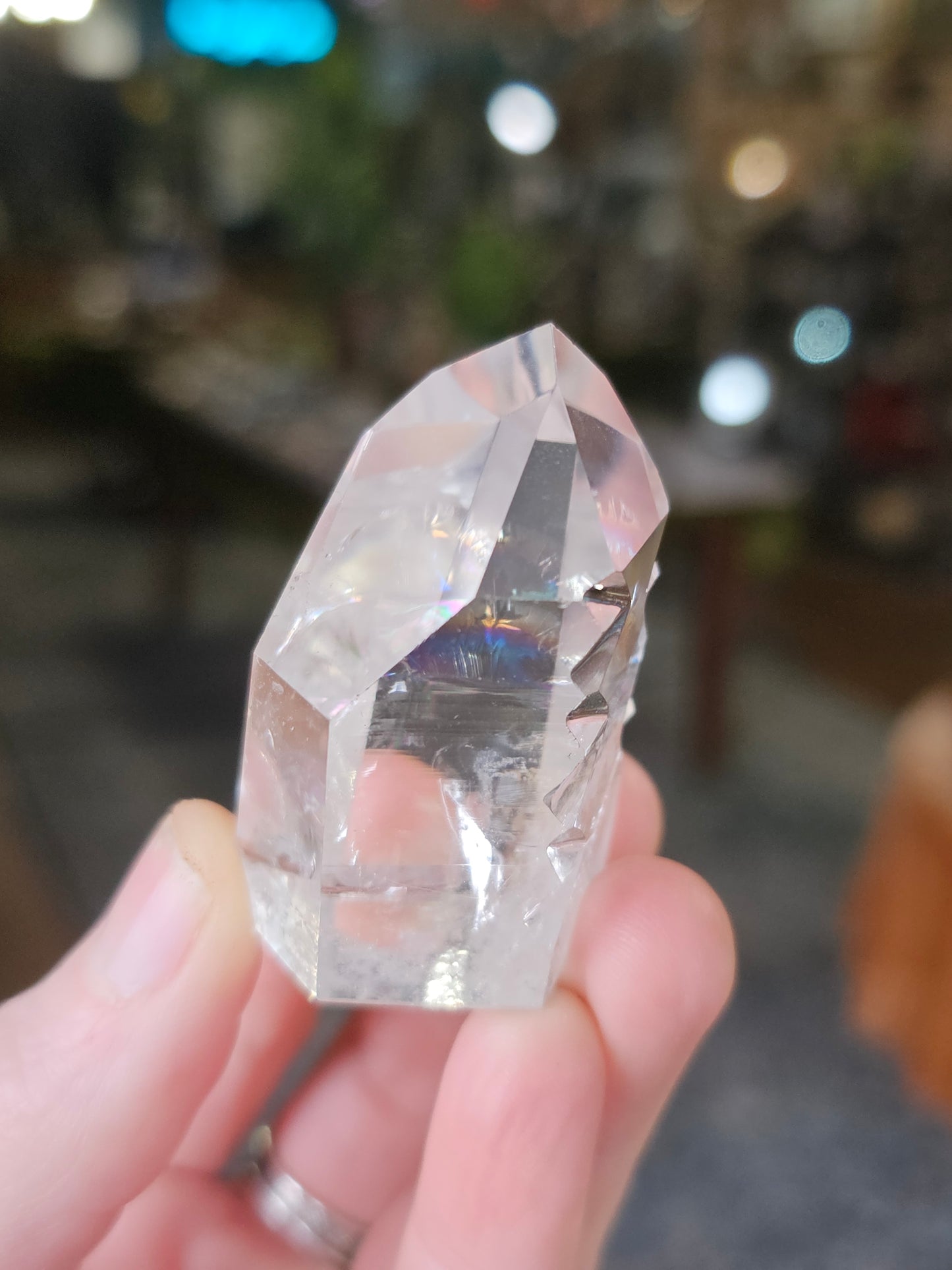 Hand Carved Lemurian Quartz Point
