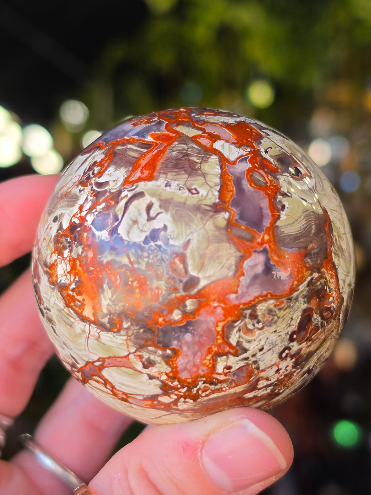 Money Agate Sphere