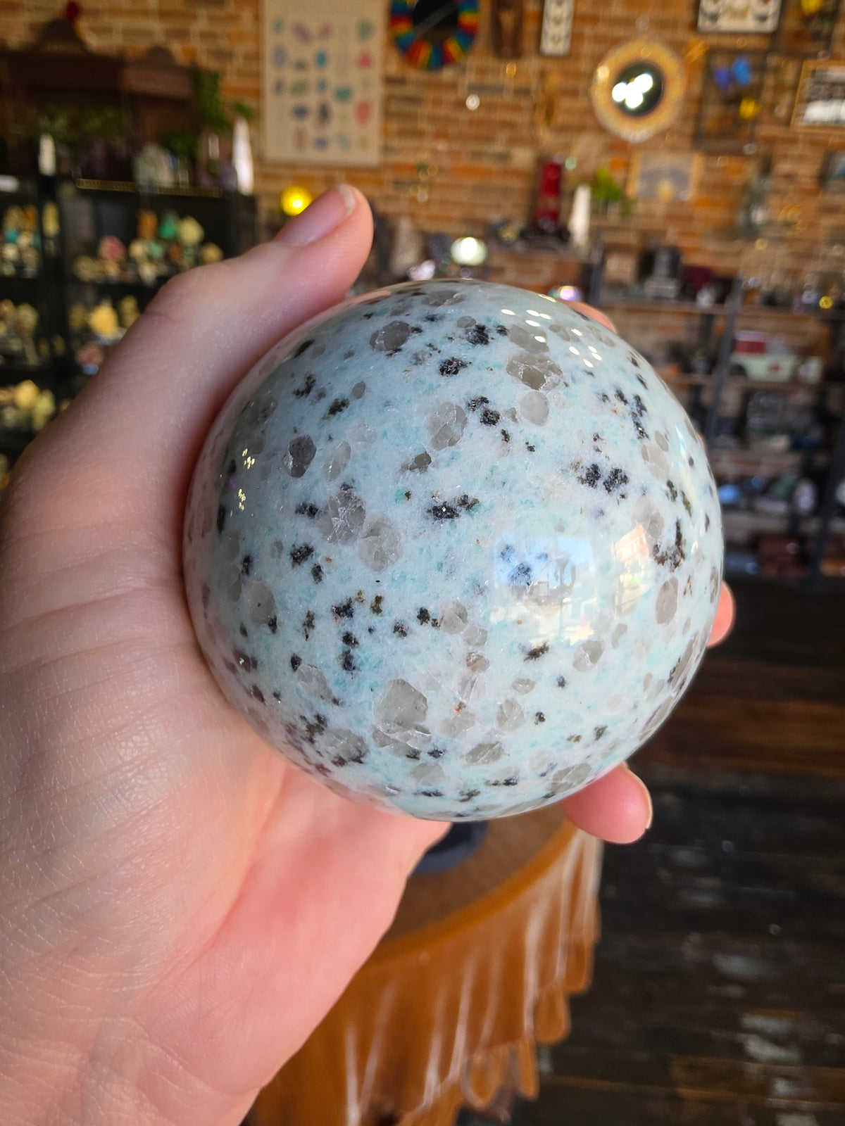 Kiwi Jasper Sphere