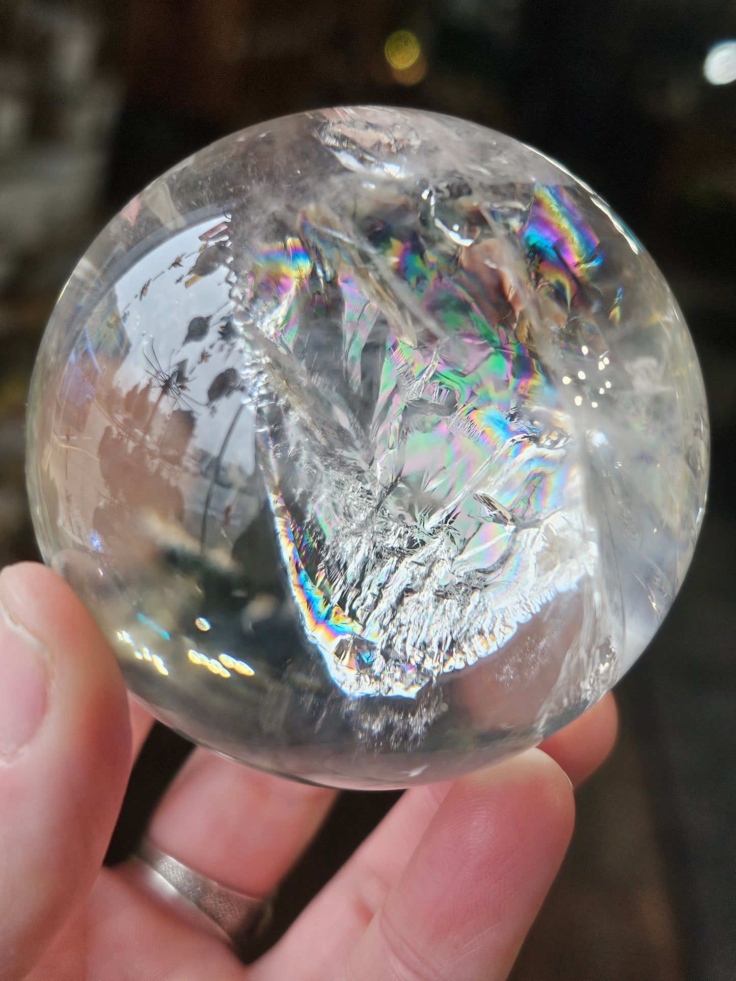 Blue Needle Quartz Sphere