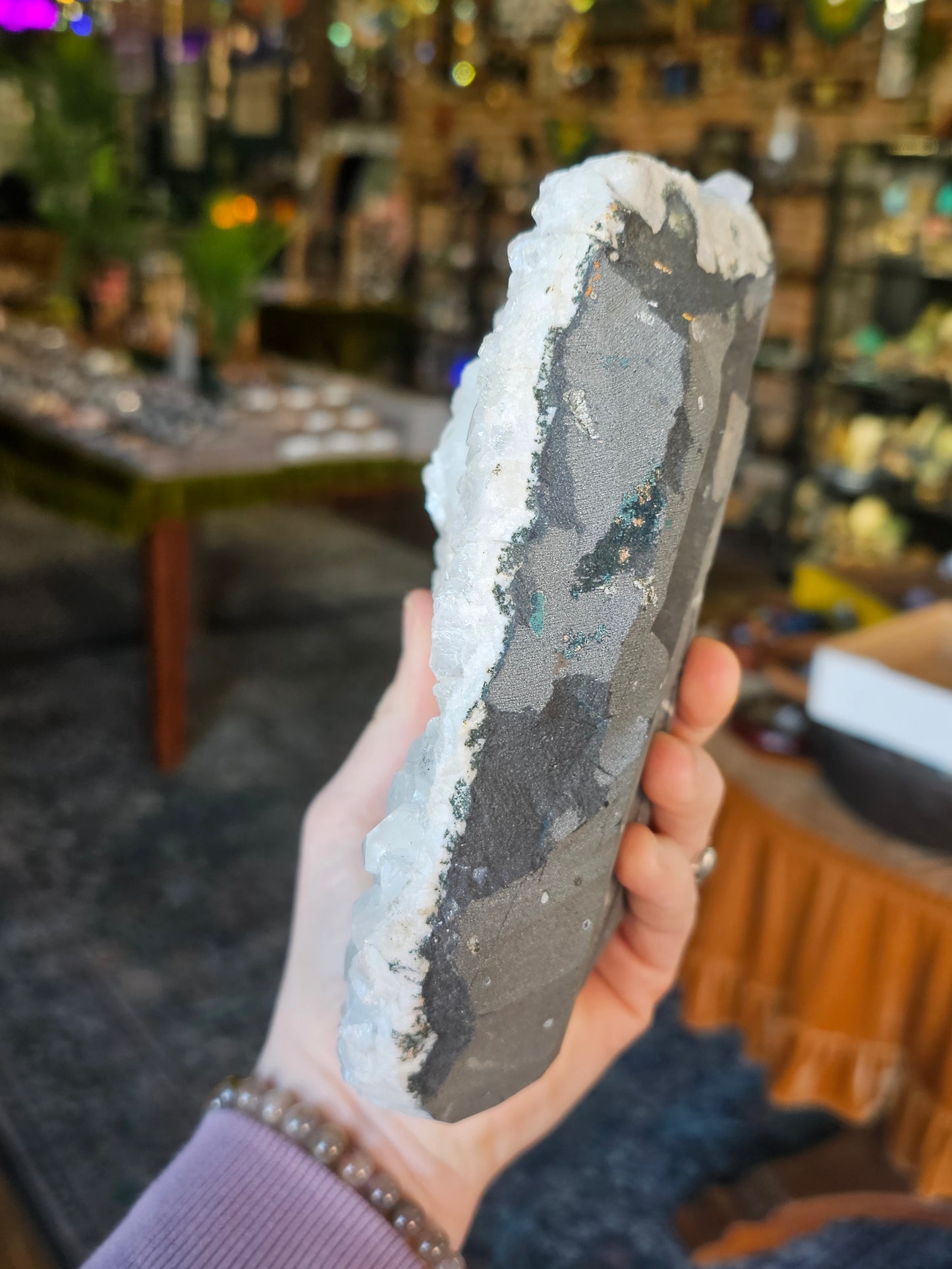 Large Peach Stilbite on Apophyllite