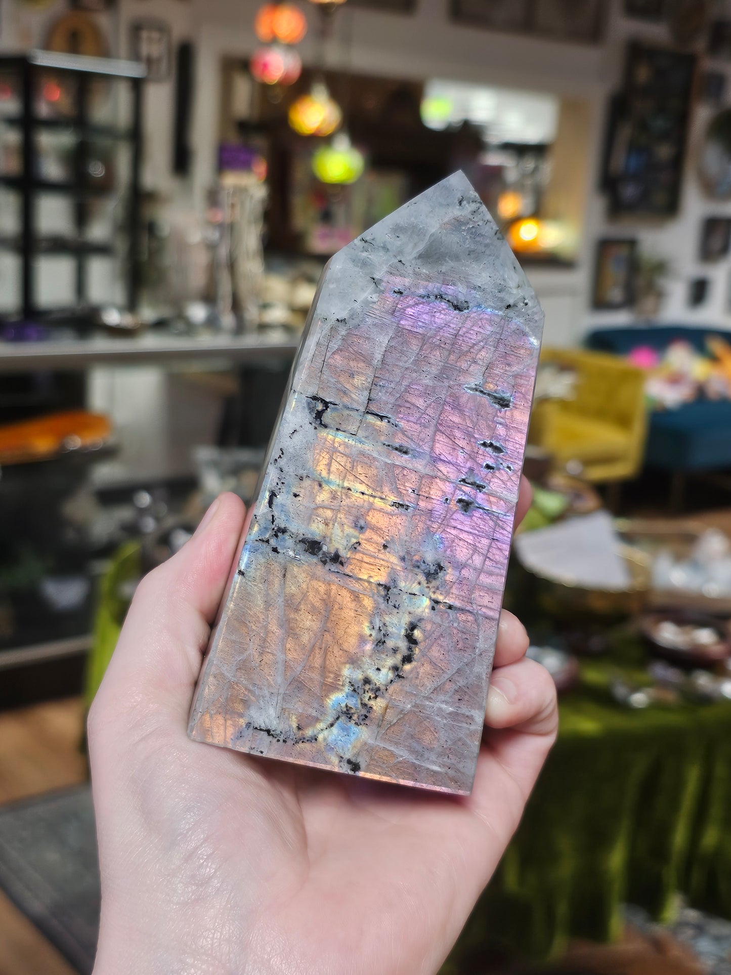 Labradorite tower