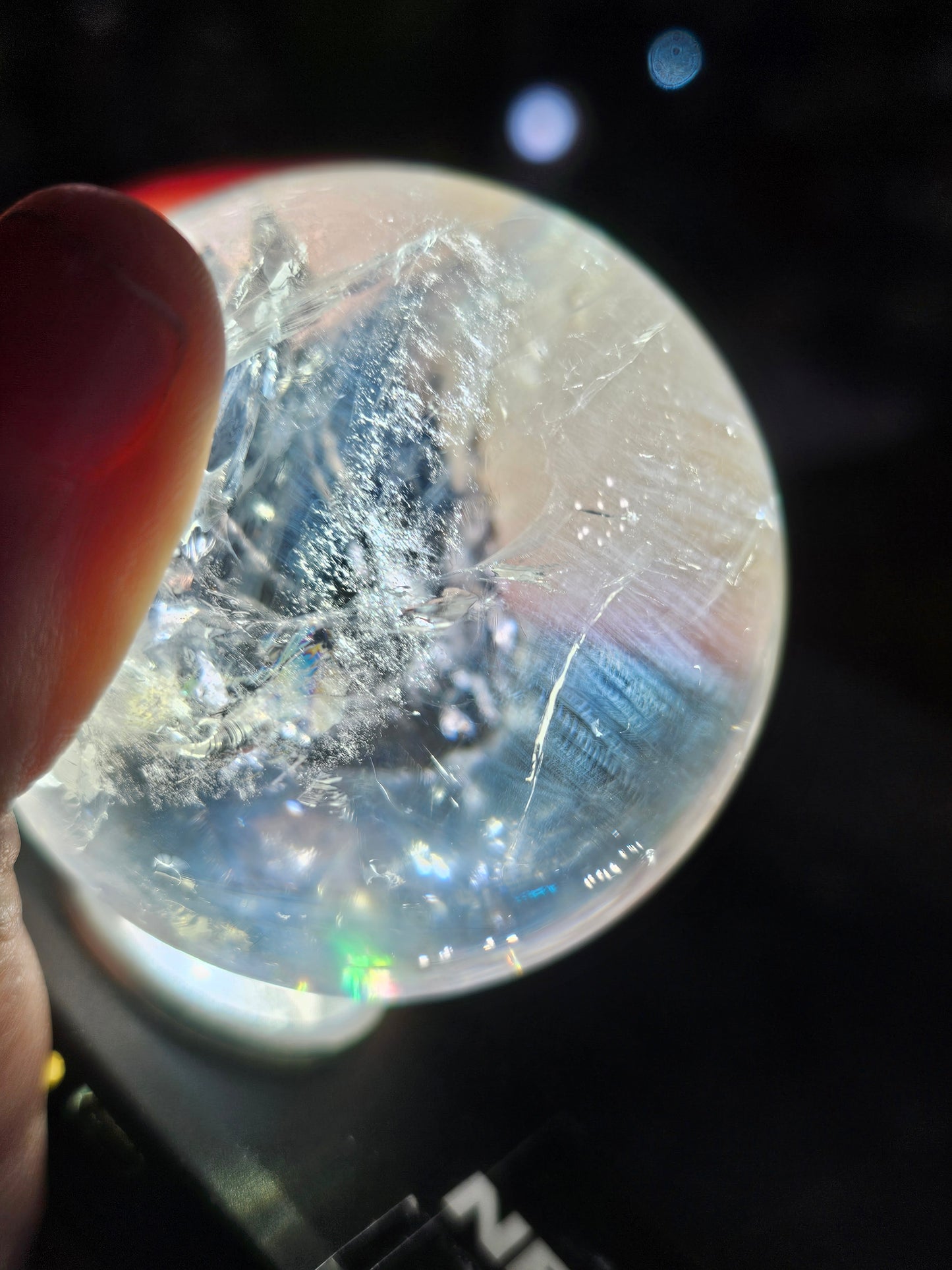 Blue Needle Quartz Sphere