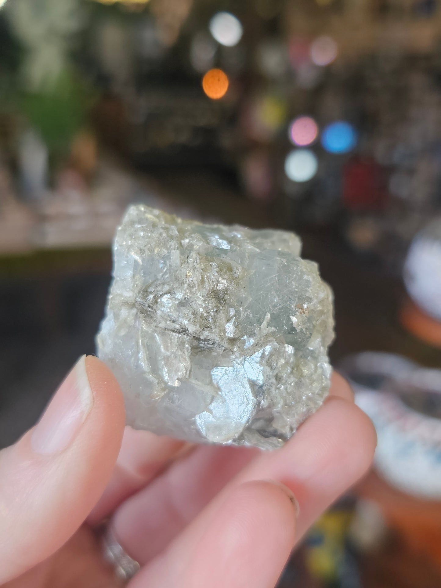 Muscovite on Aquamarine