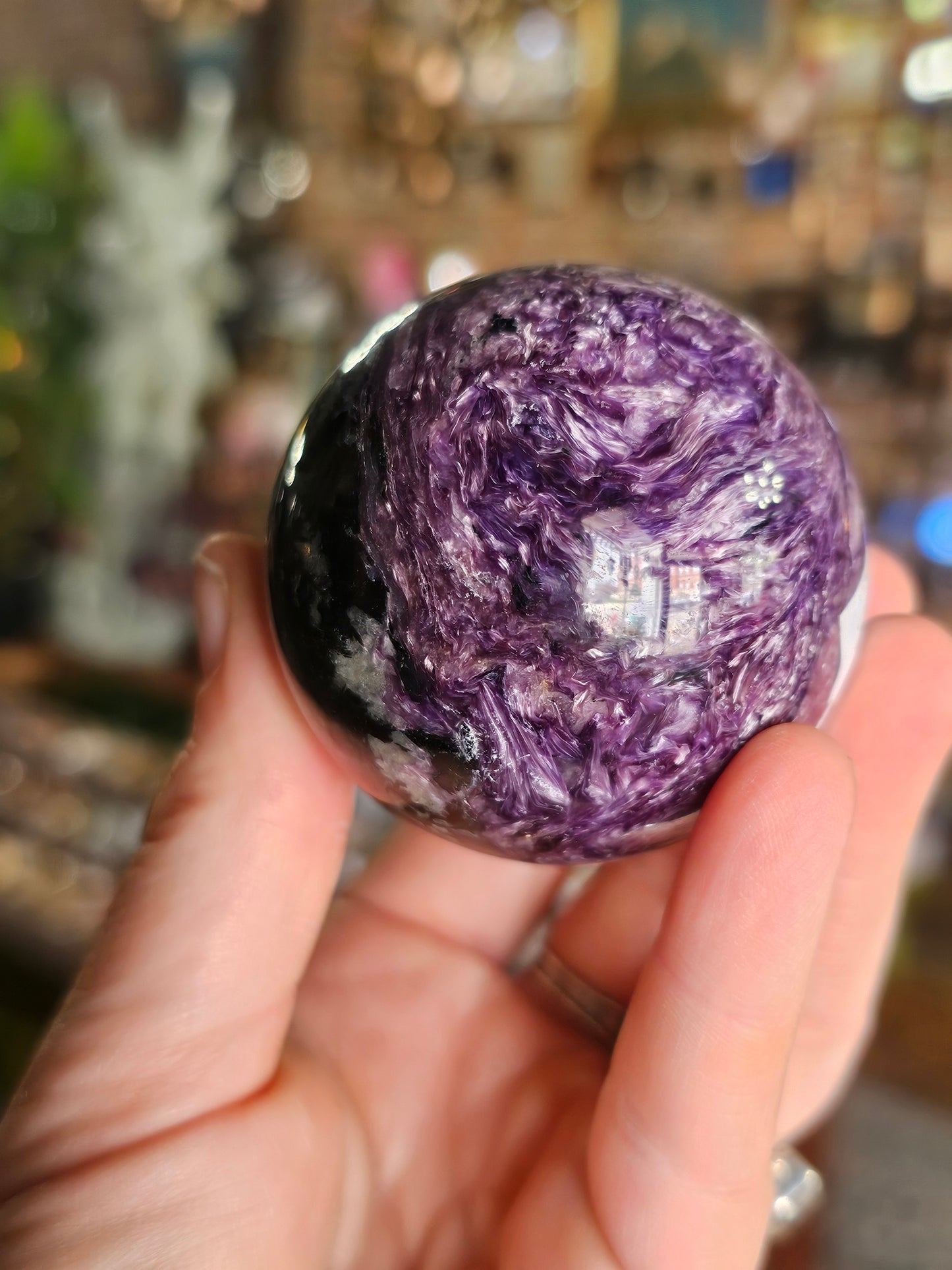 Charoite Sphere