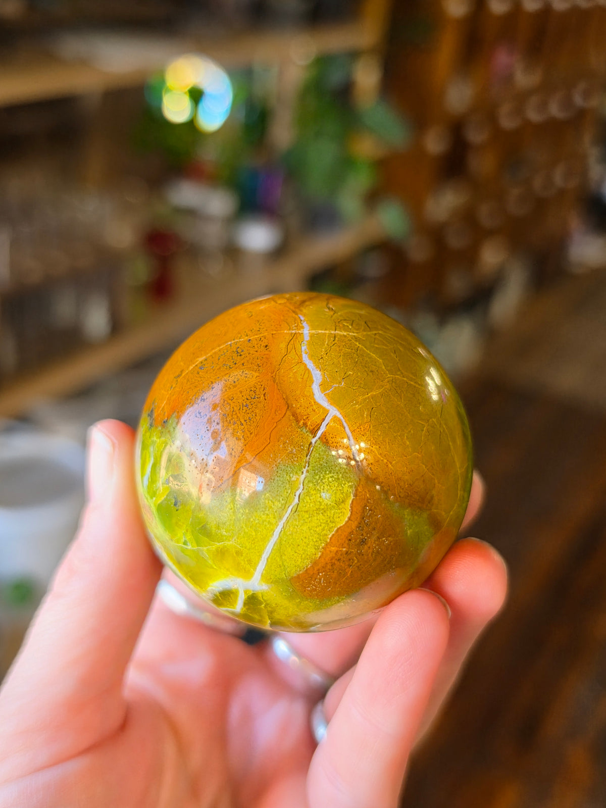 Green Common Opal Sphere
