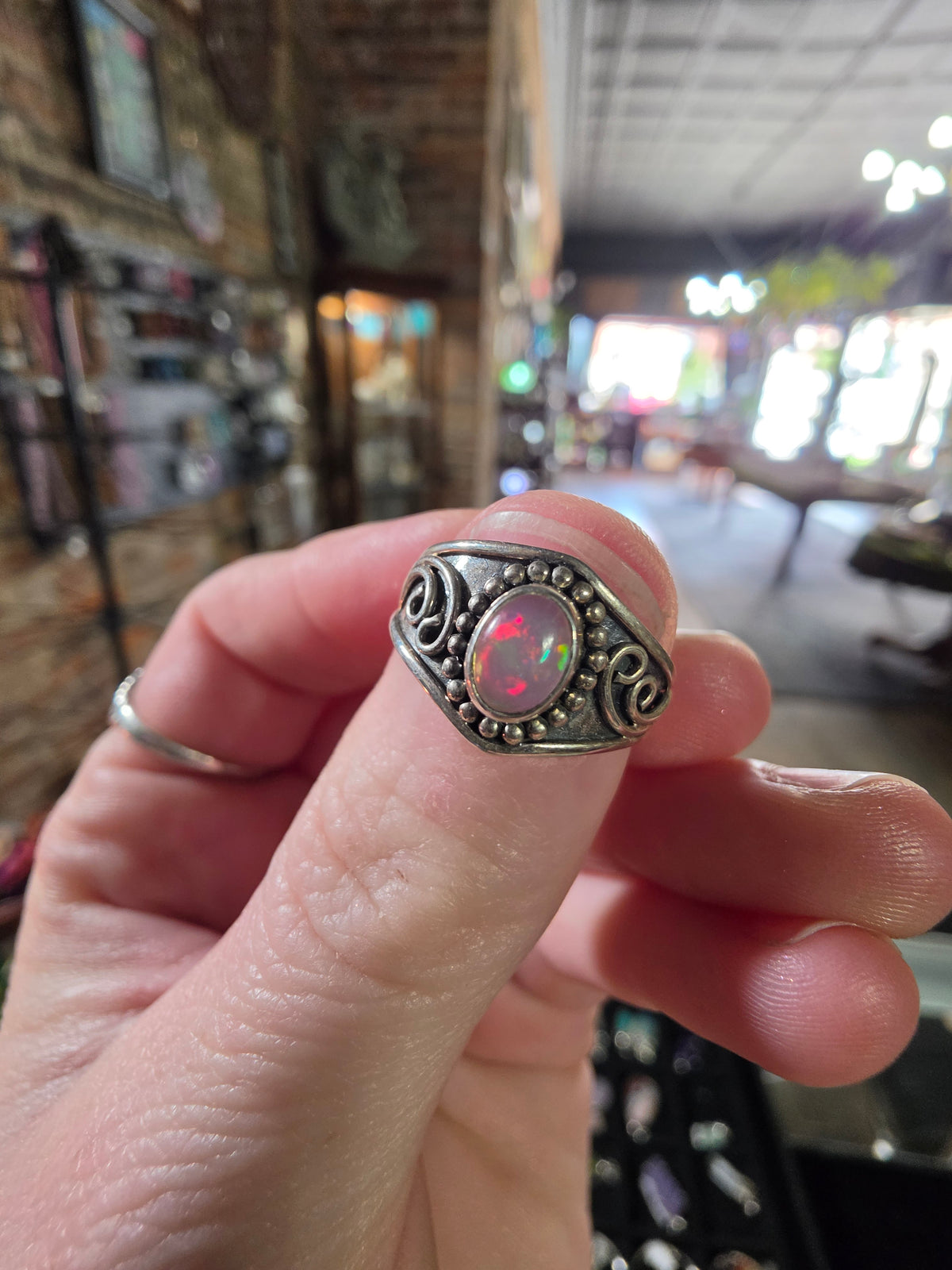 Ethiopian Opal Ring Size 8