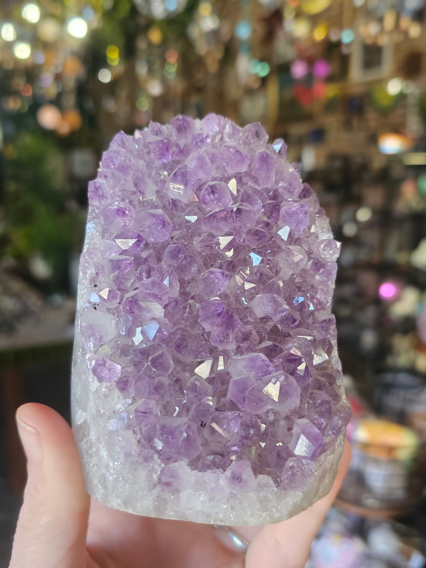 Amethyst Agate Cut Base Freeform