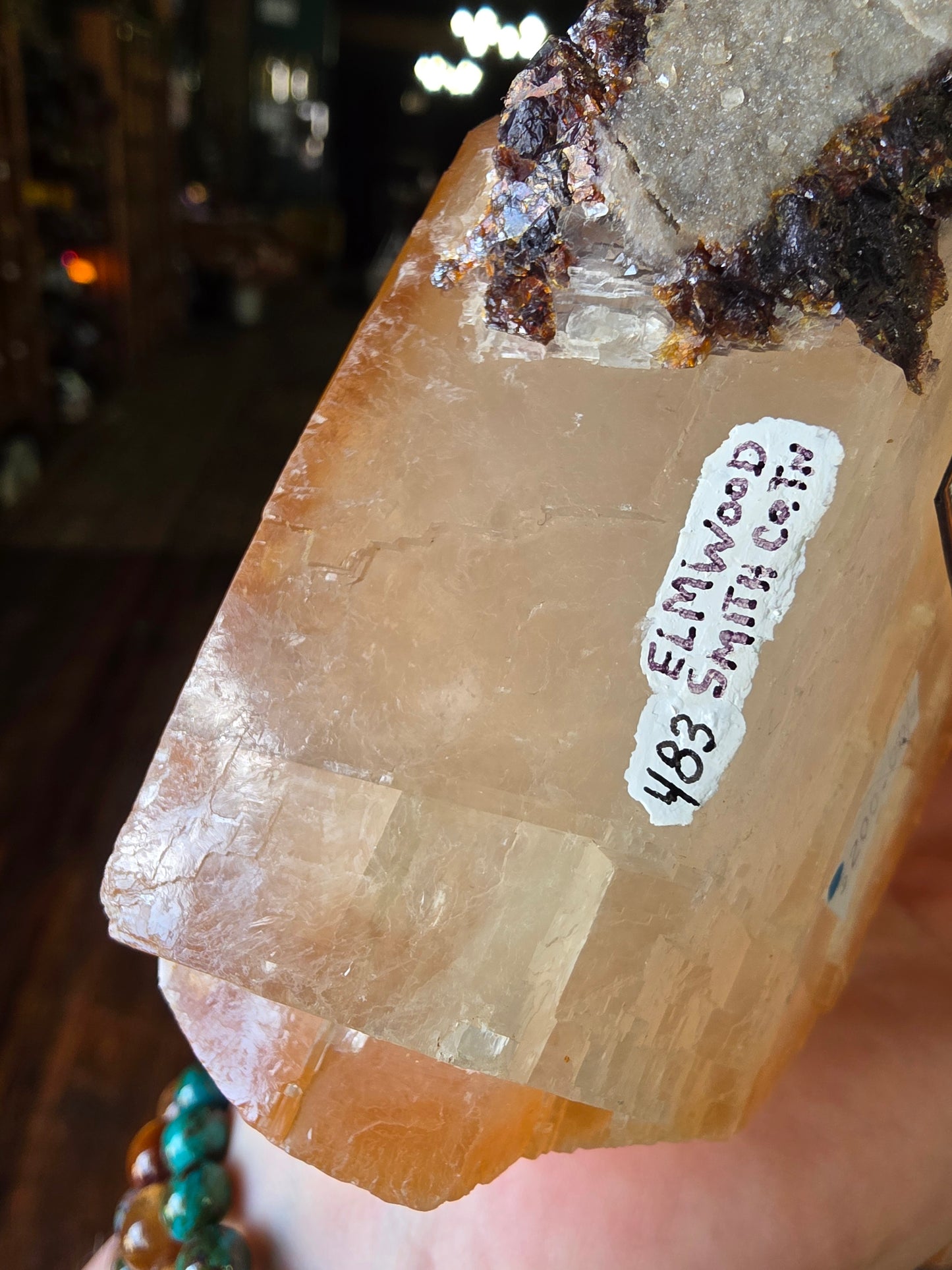 Sphalerite on Calcite