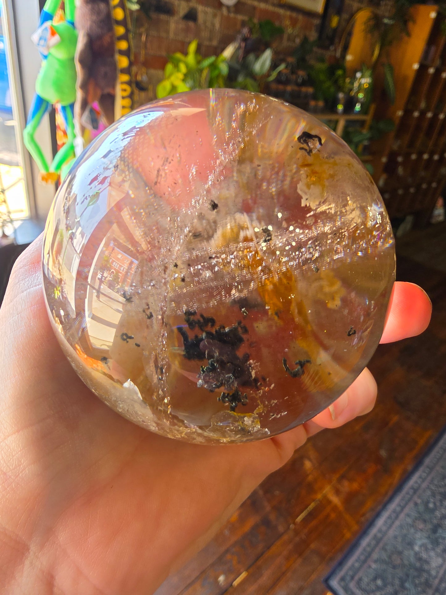 Included Smoky Quartz (Moving Fluid Inclusion)