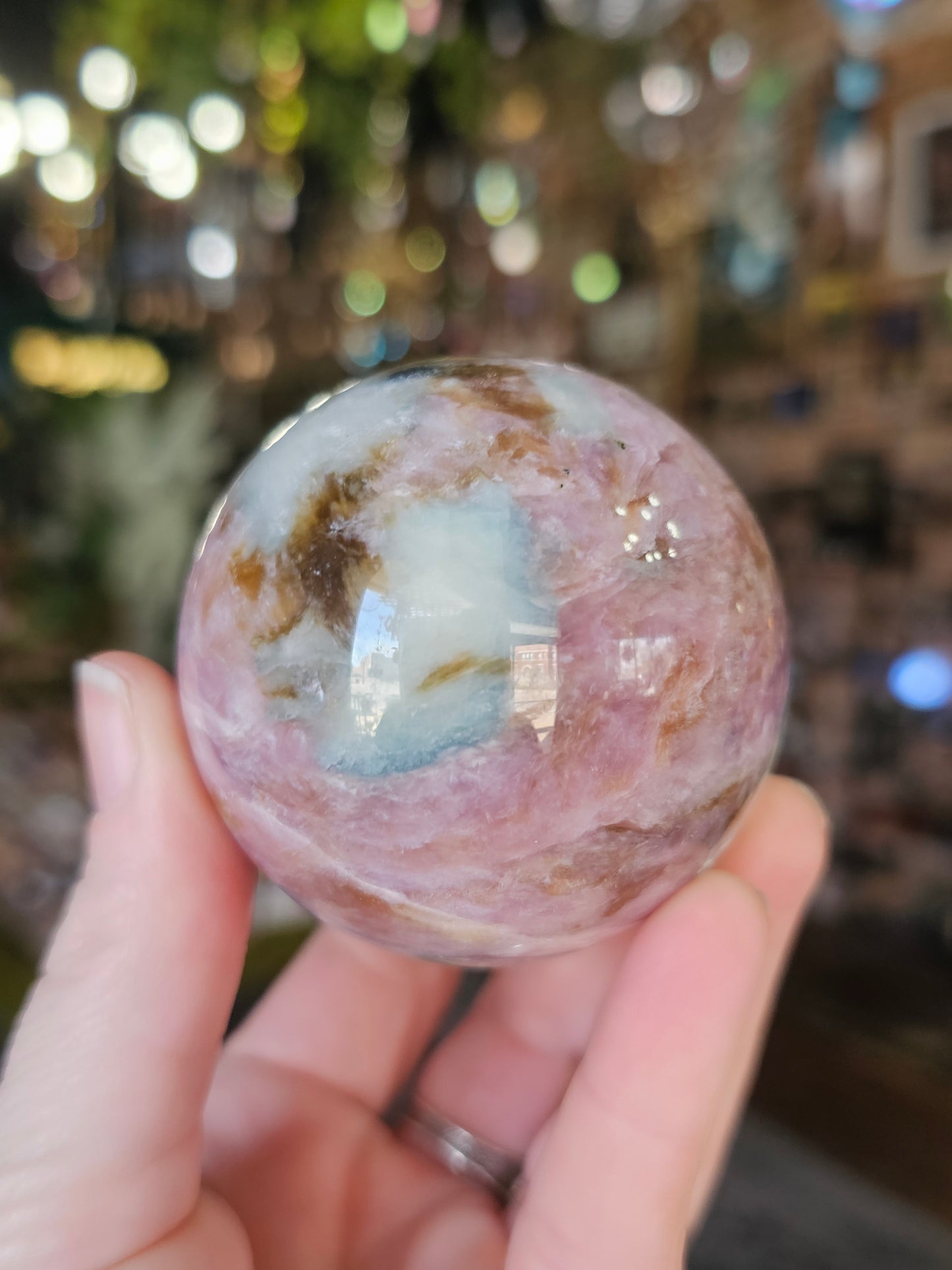 Pink Charoite with Blue Pectolite