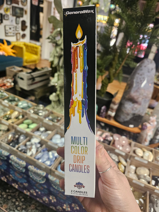Multi Colour Drip Candles