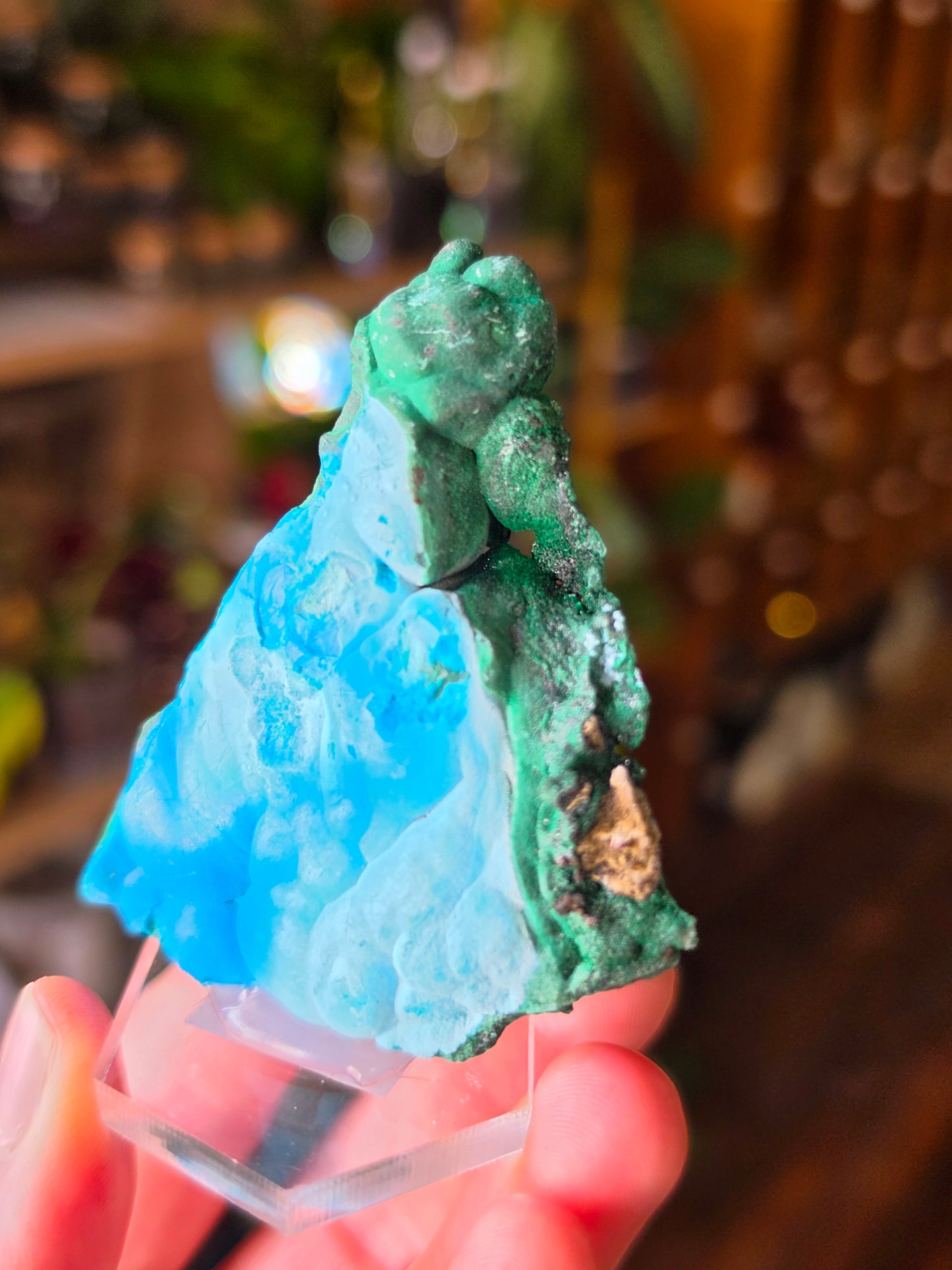 Chrysocolla and Malachite