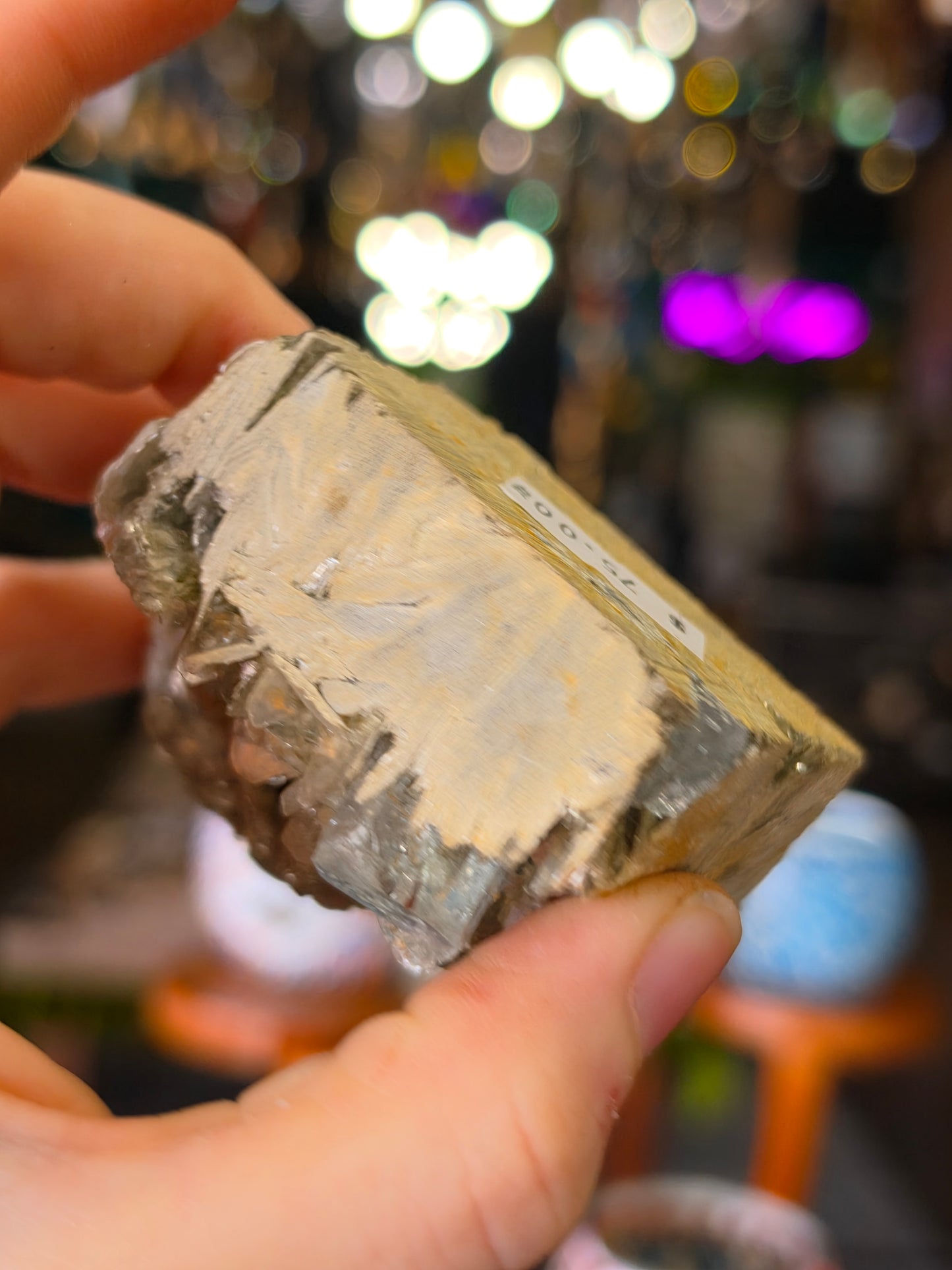 Aquamarine on Muscovite