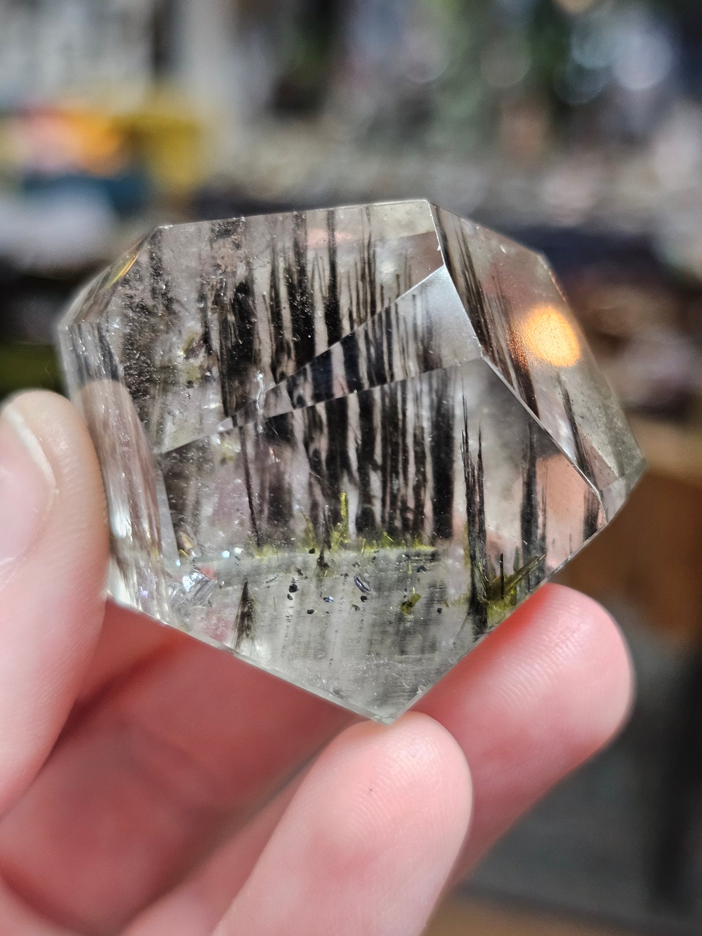 Actinolite and Epidote in Quartz