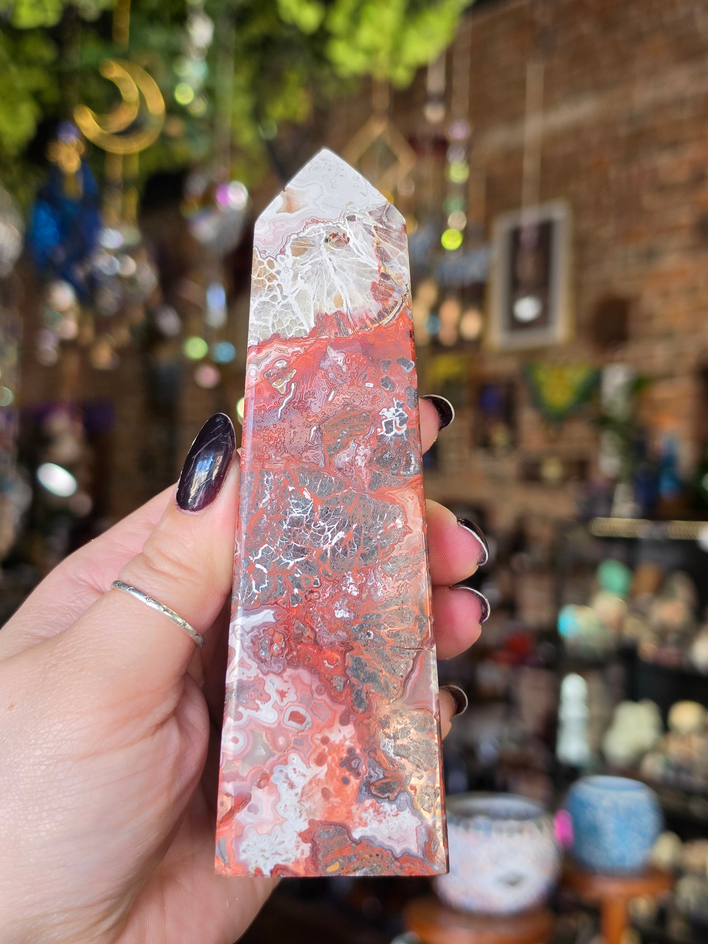 Crazy Lace Agate Tower