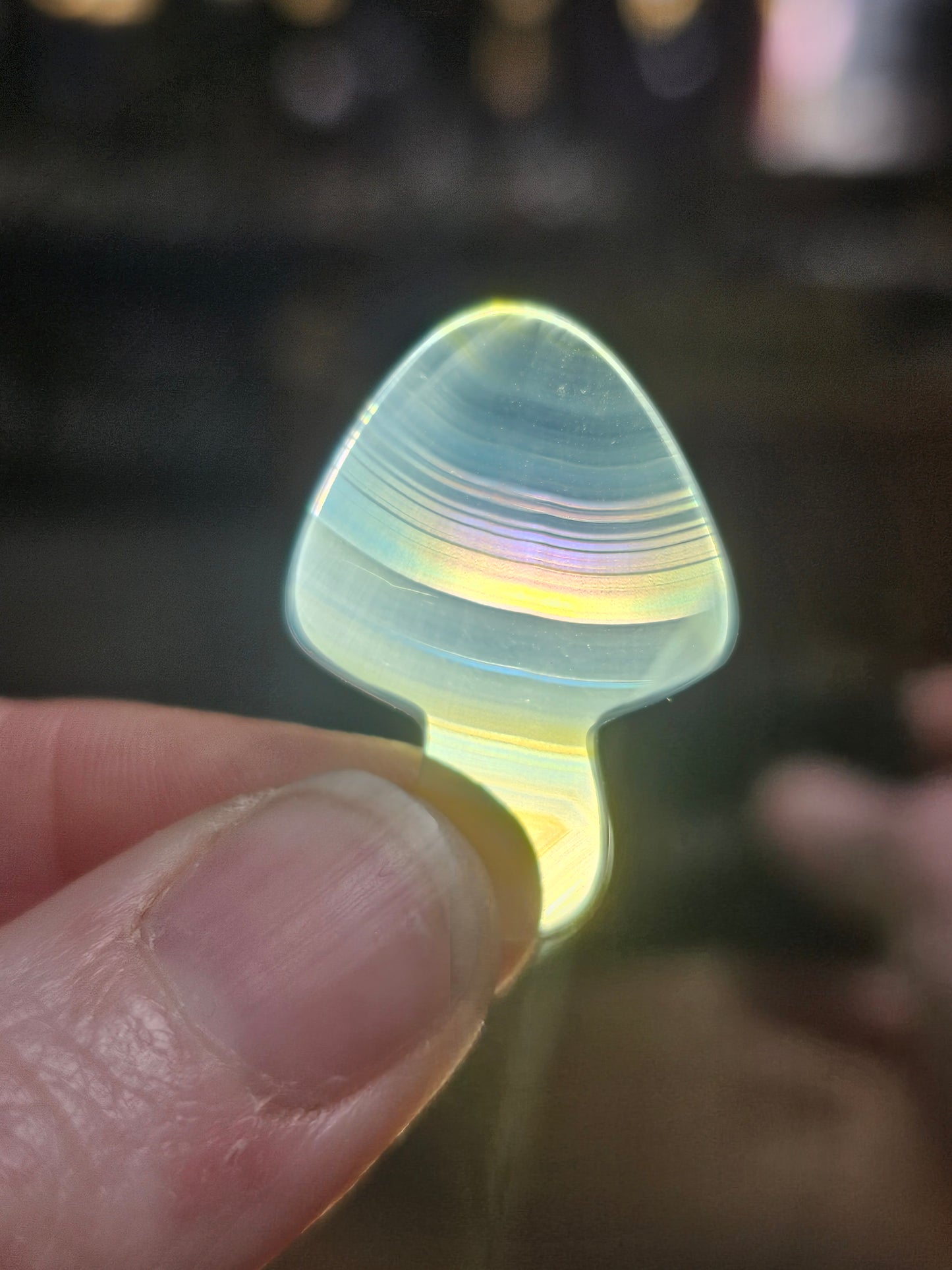 Iris Agate Mushroom