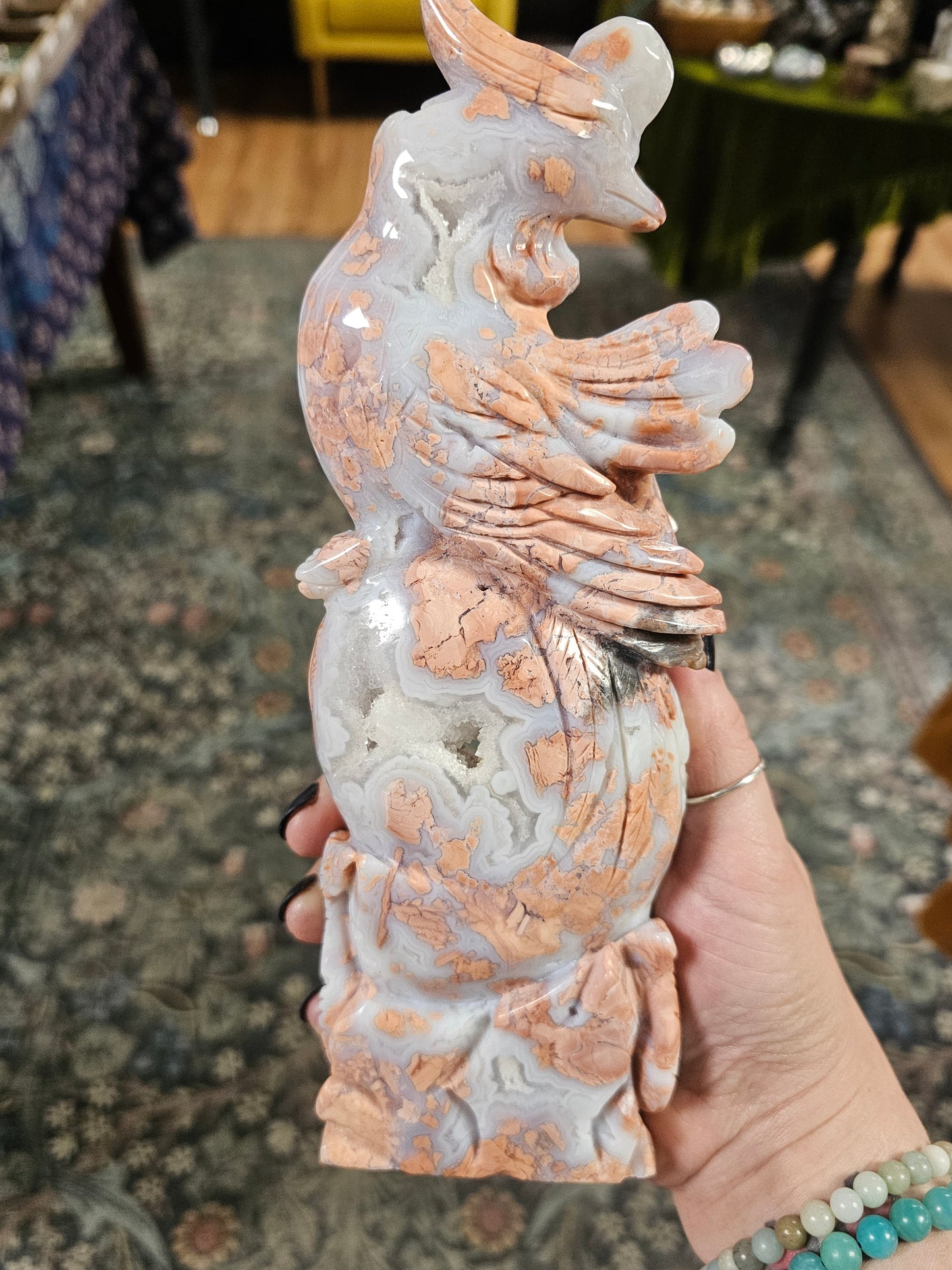 Cotton Candy Agate Pheonix