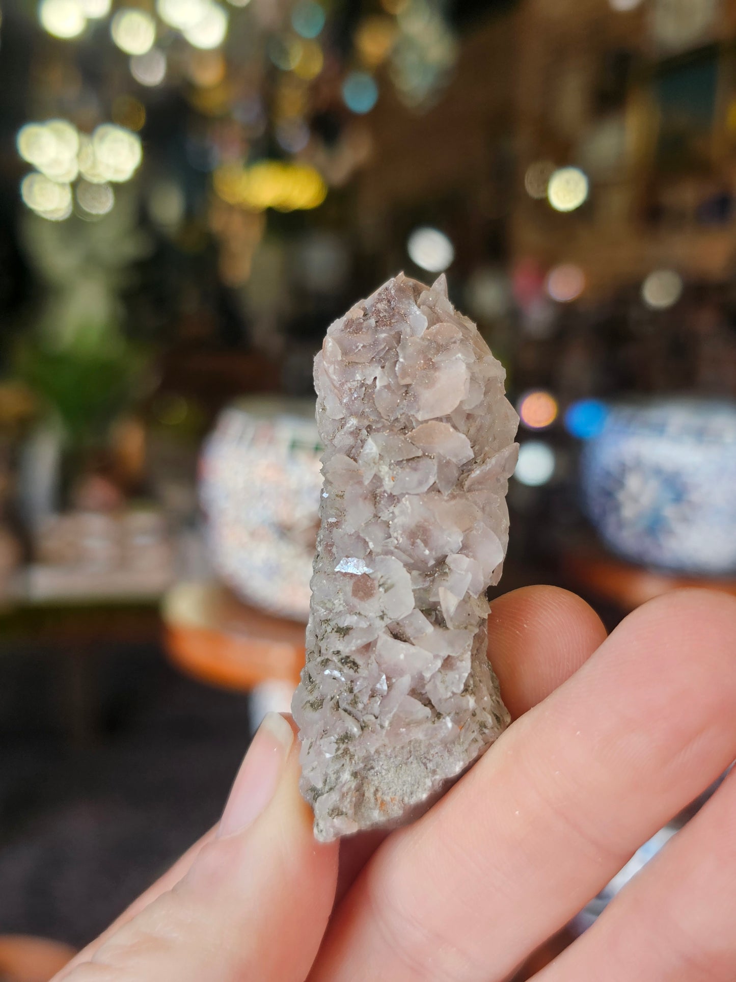 Calcite on Quartz
