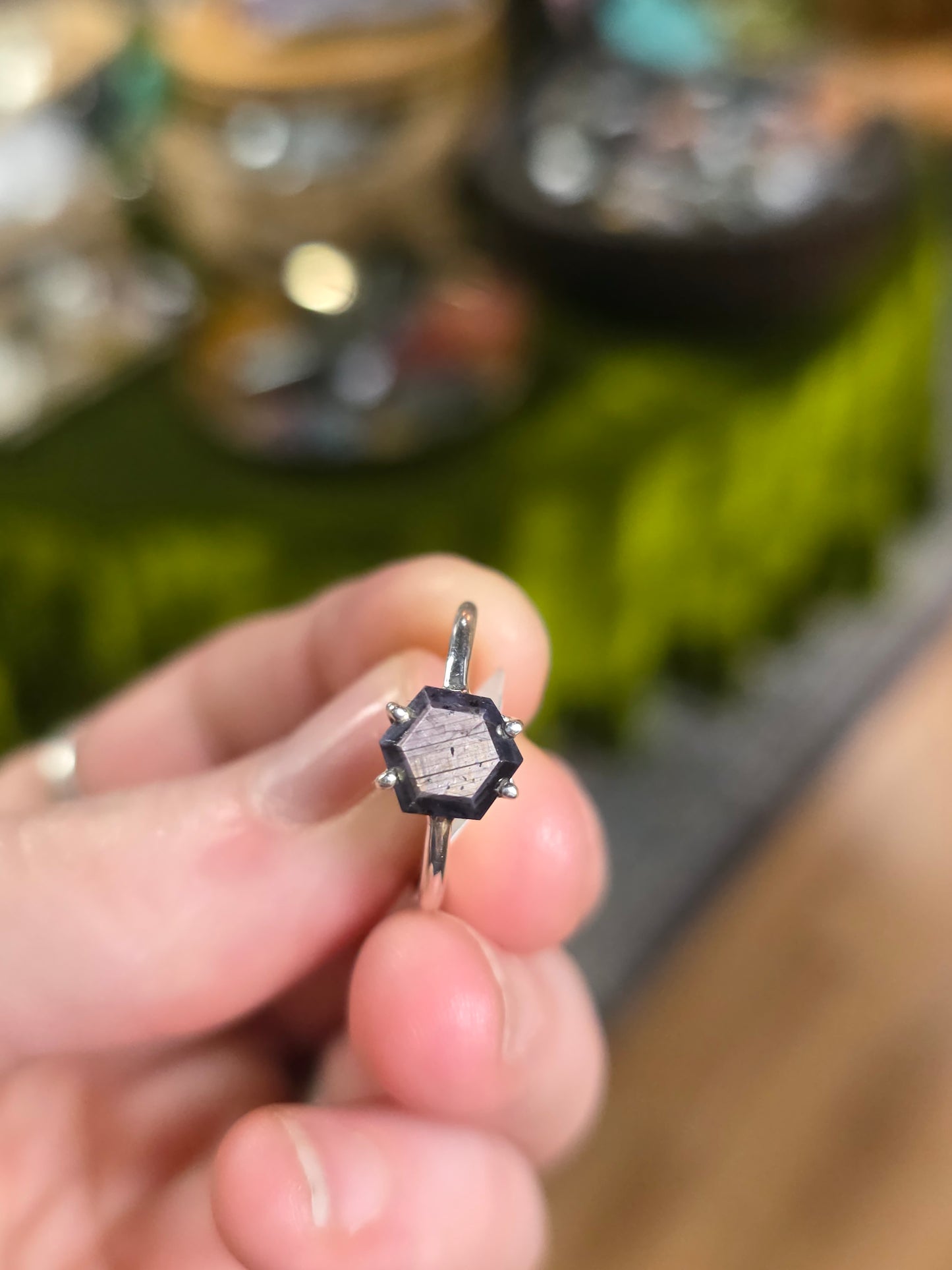 Size 8 Golden Sapphire Ring