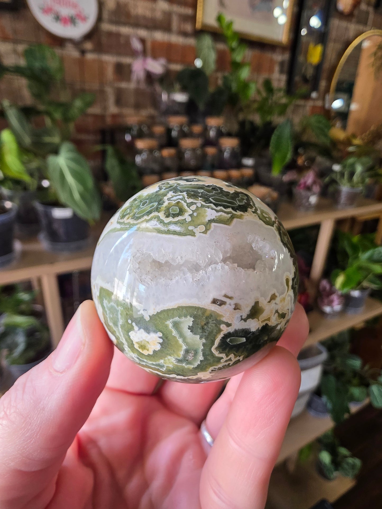 7th Vein Ocean Jasper Sphere
