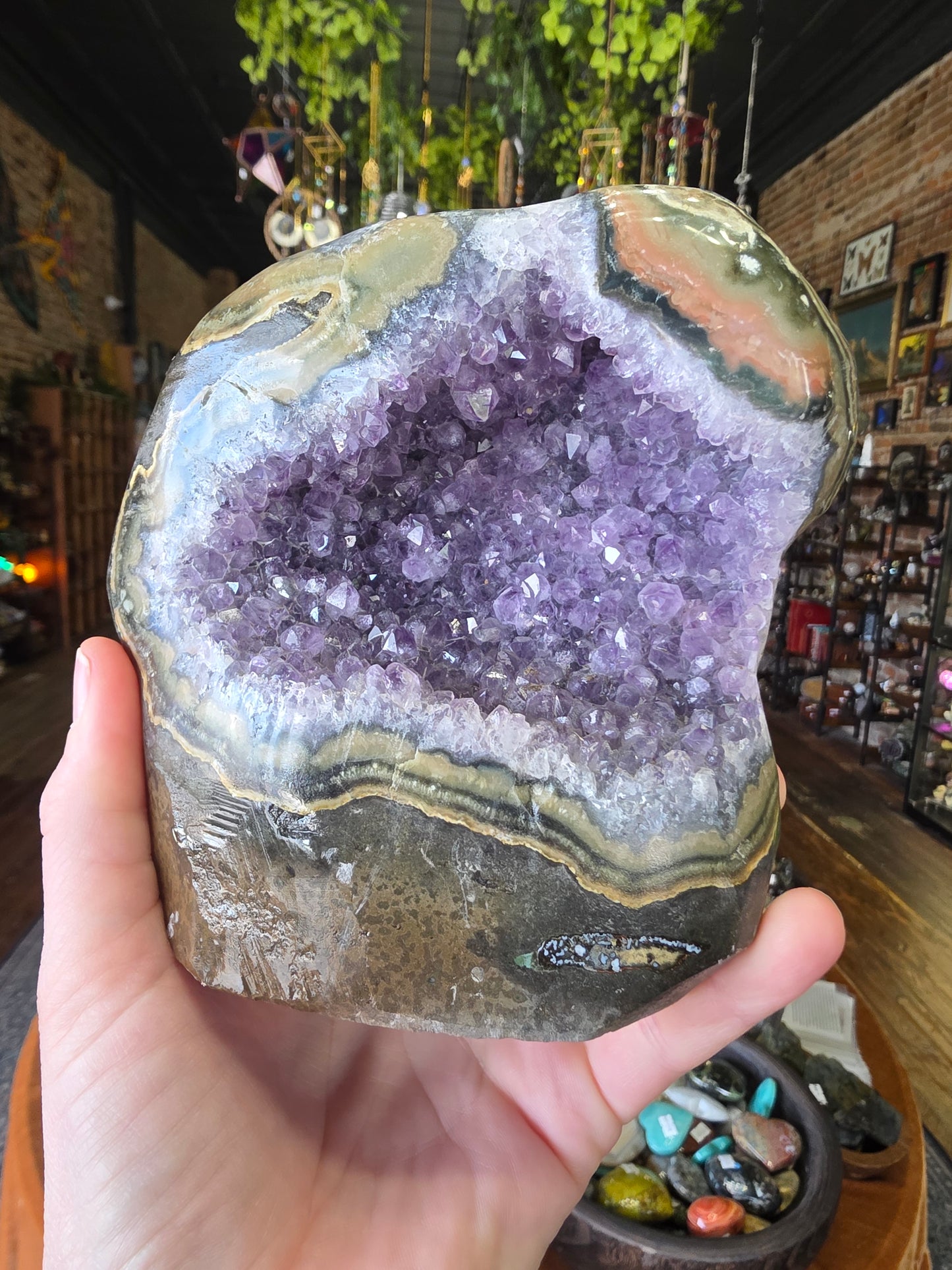 Amethyst Agate Cluster