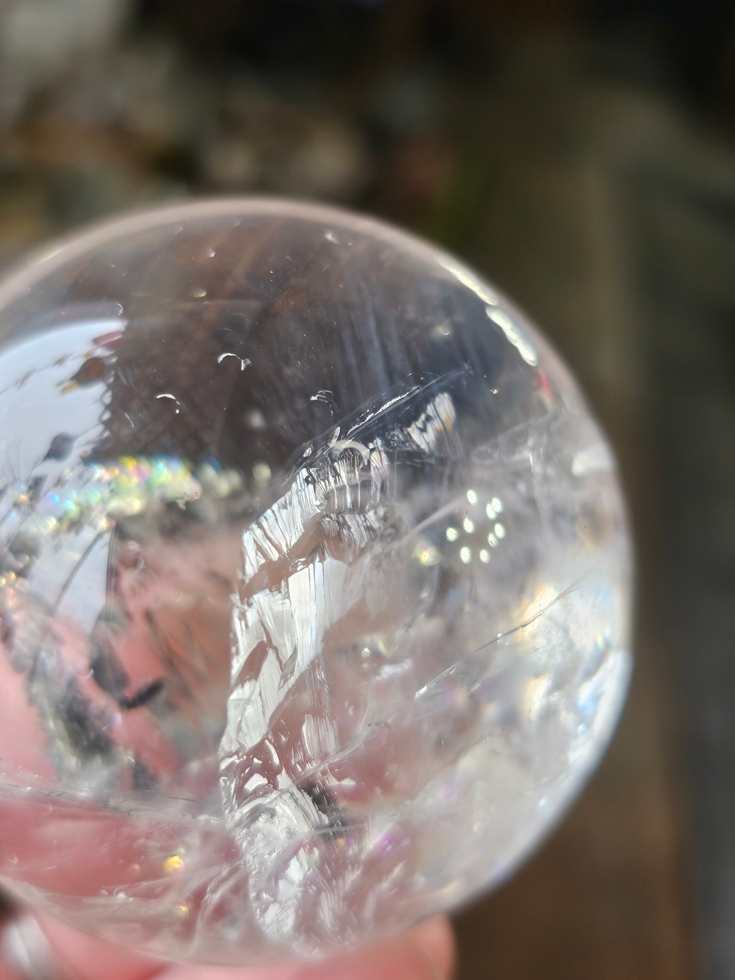 Blue Needle Quartz Sphere