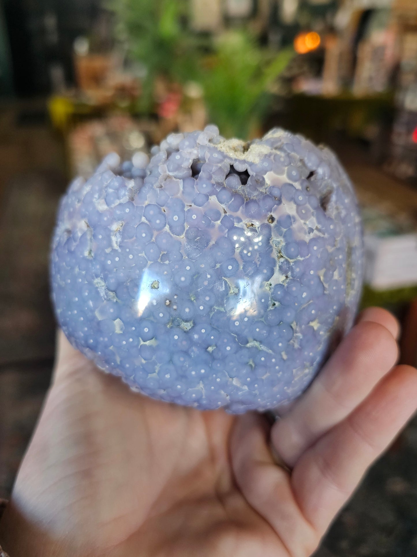 Large Grape Agate Sphere