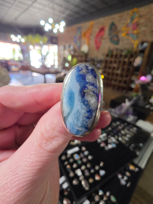 Afghanite Ring Size 8 (Fluorecent)