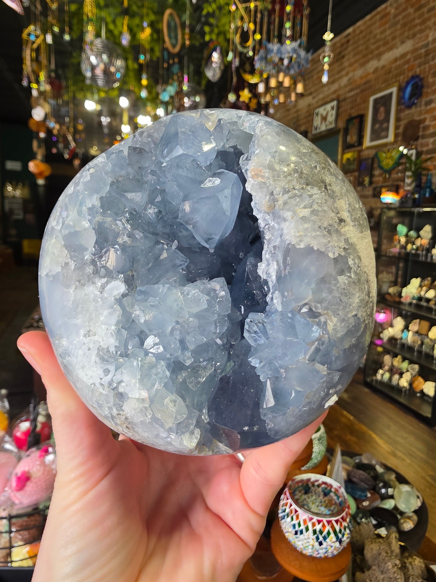 Celestite Cluster Sphere