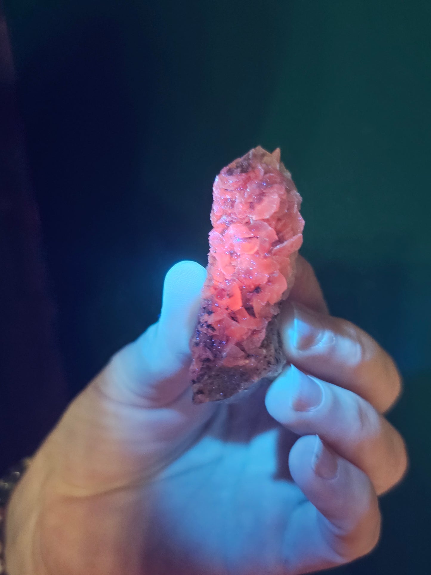 Calcite on Quartz