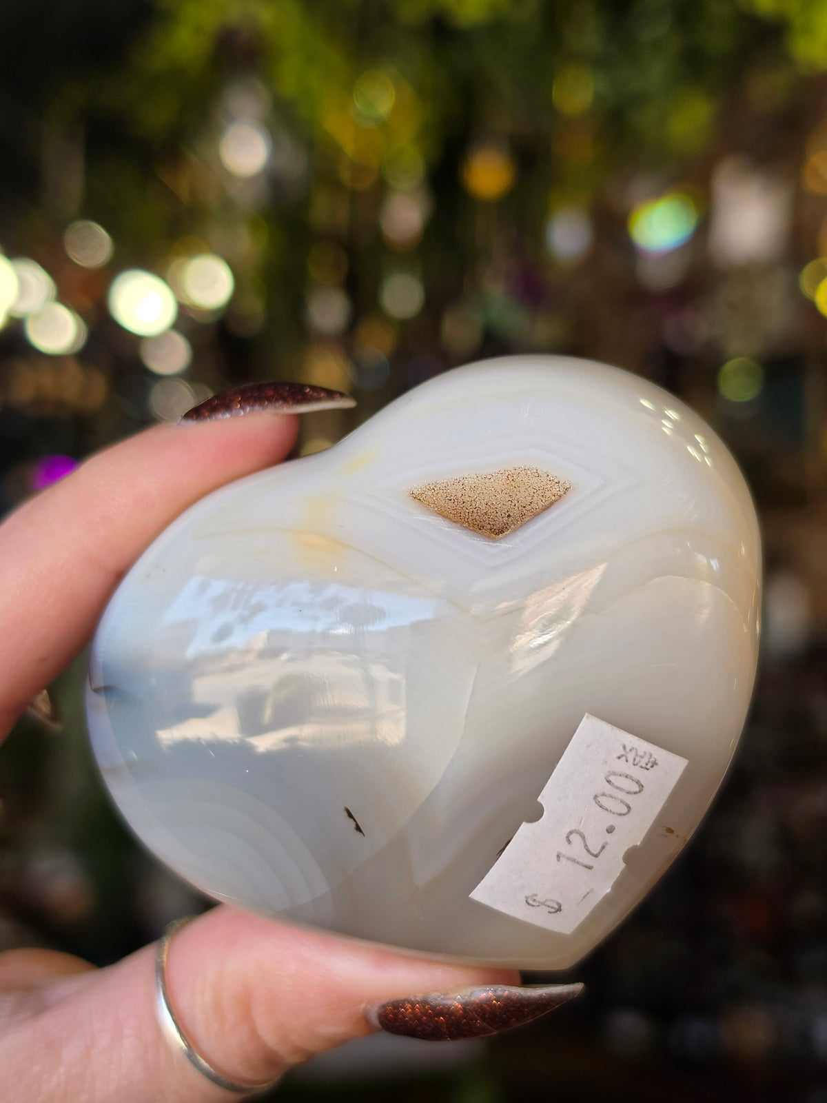 Dendritic Agate Heart