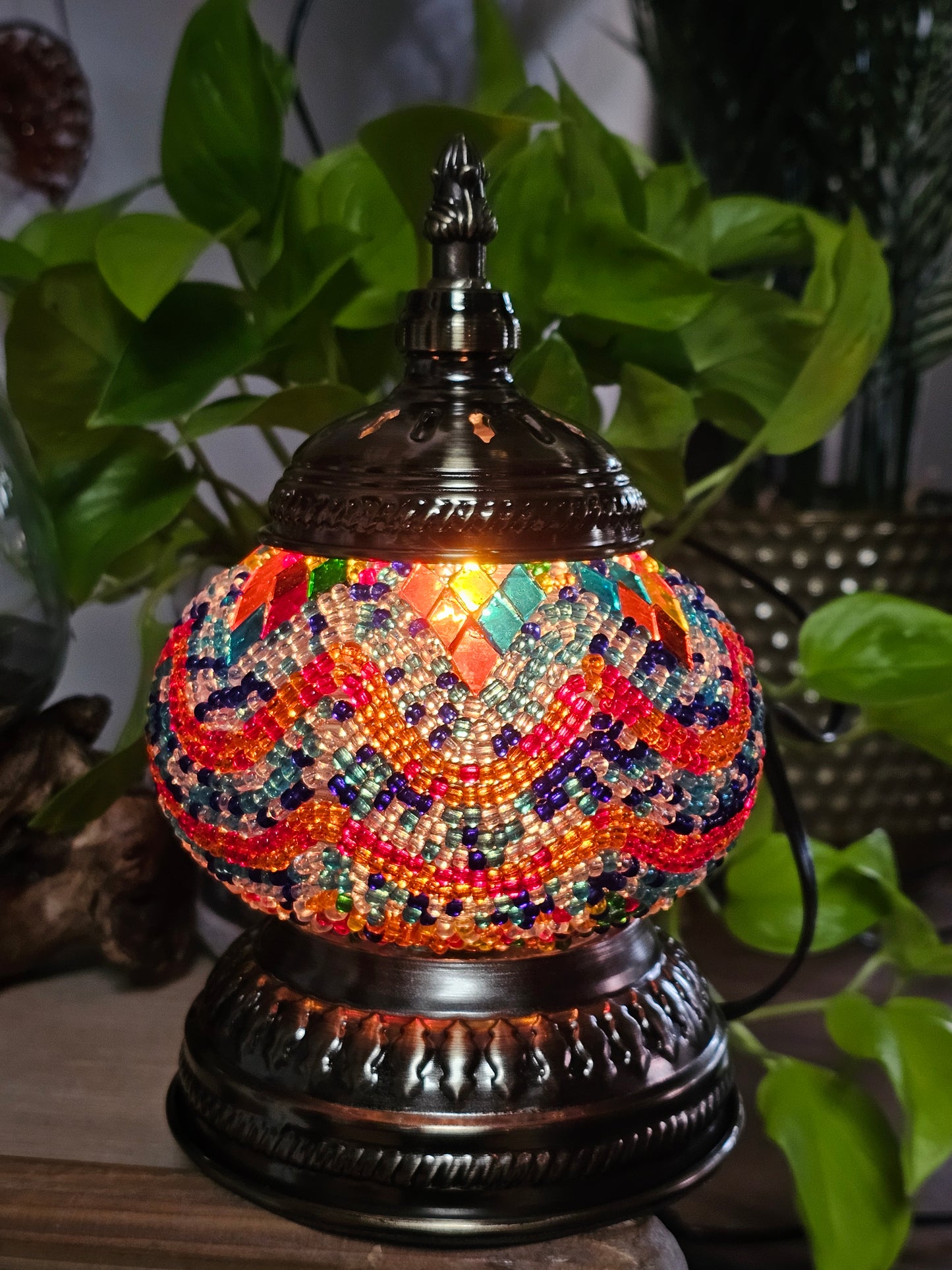 Small Mosaic Turkish Lamp