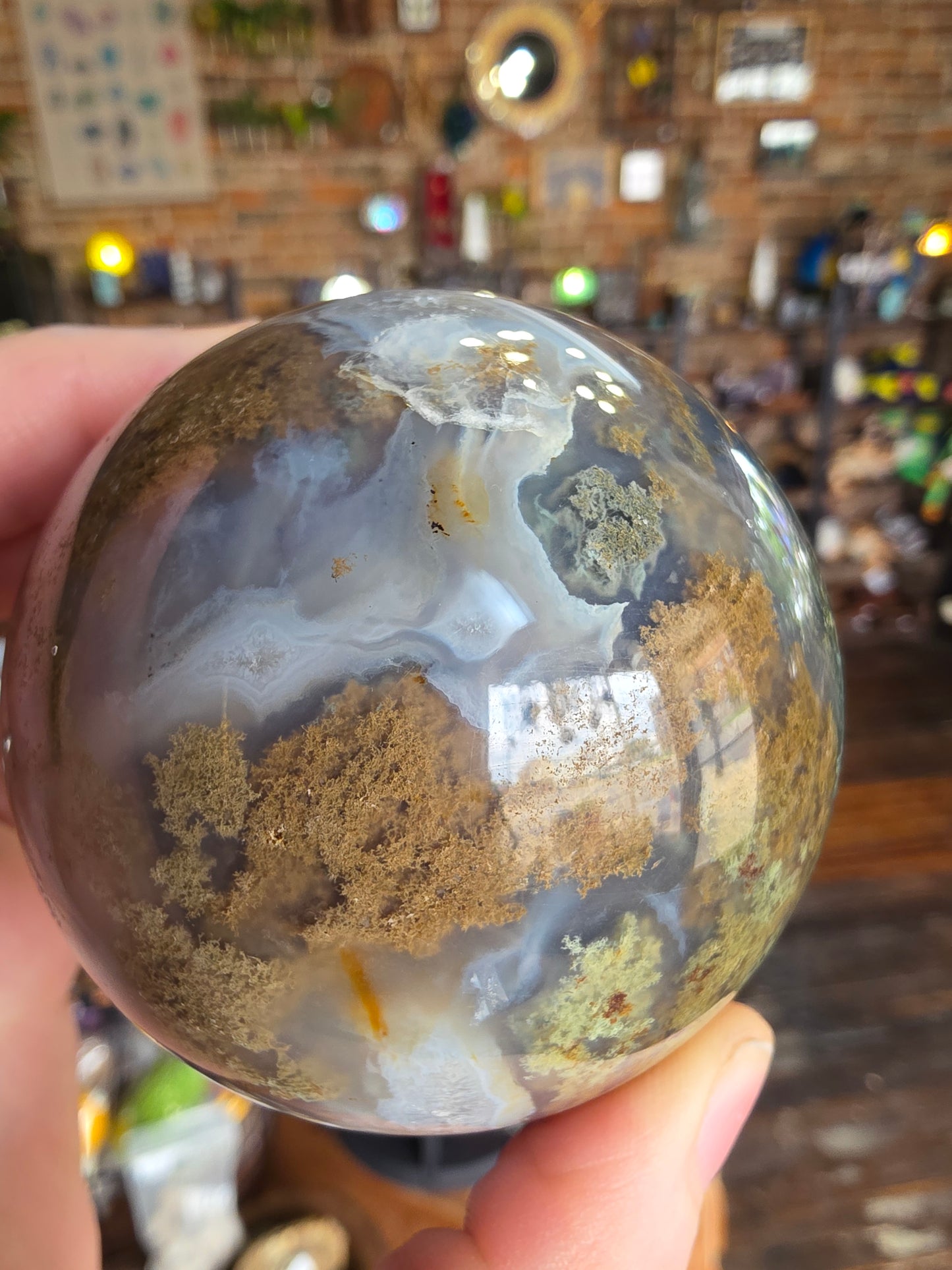 Moss Agate Sphere