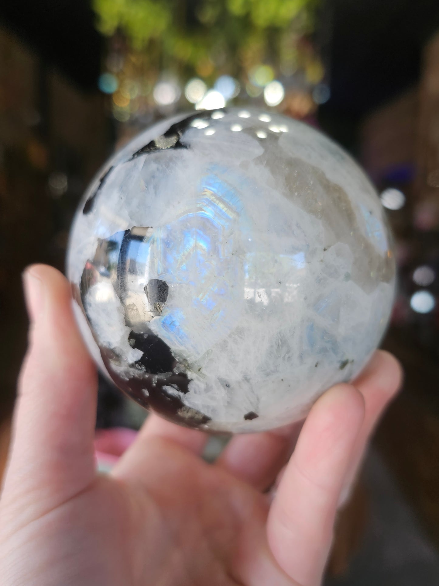 Rainbow Moonstone Sphere