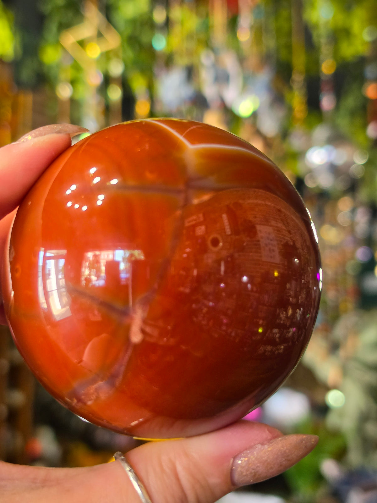 Carnelian Agate Sphere