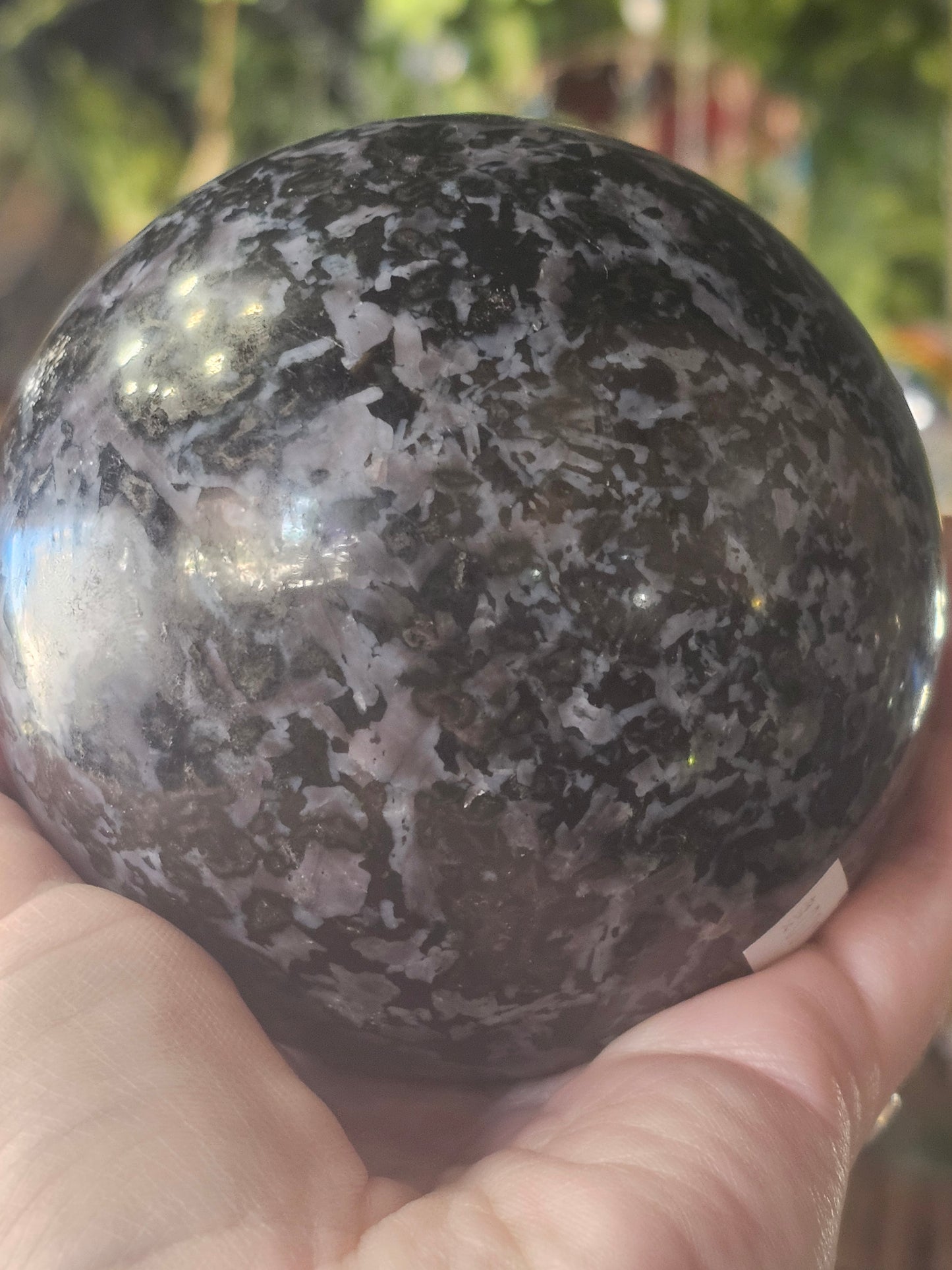 Large Indigo Gabro Sphere