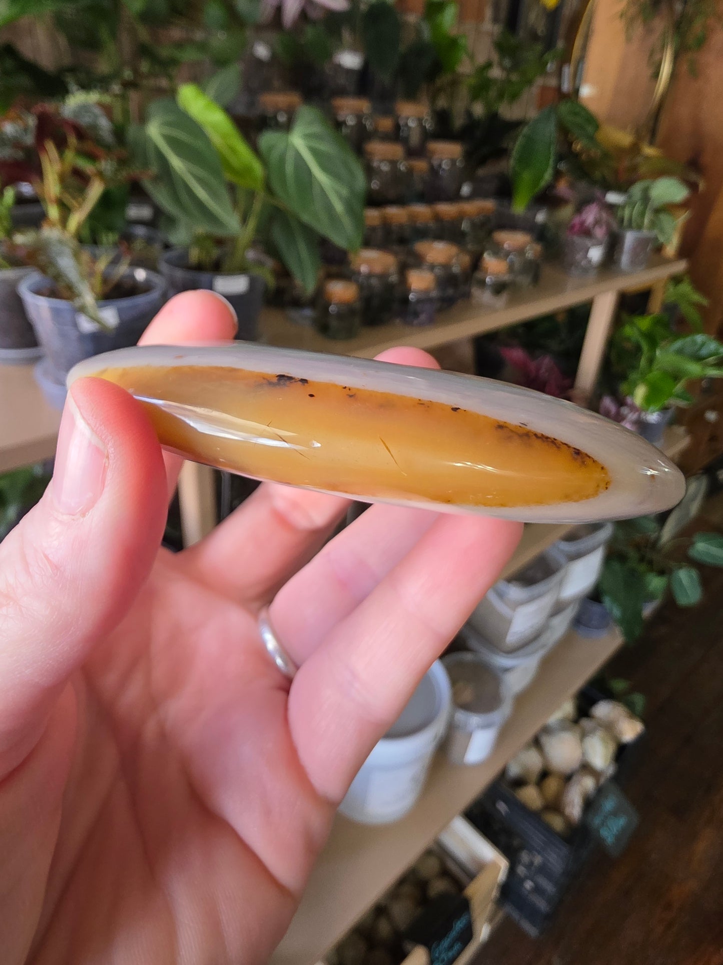 Large Banded Agate Palmstone