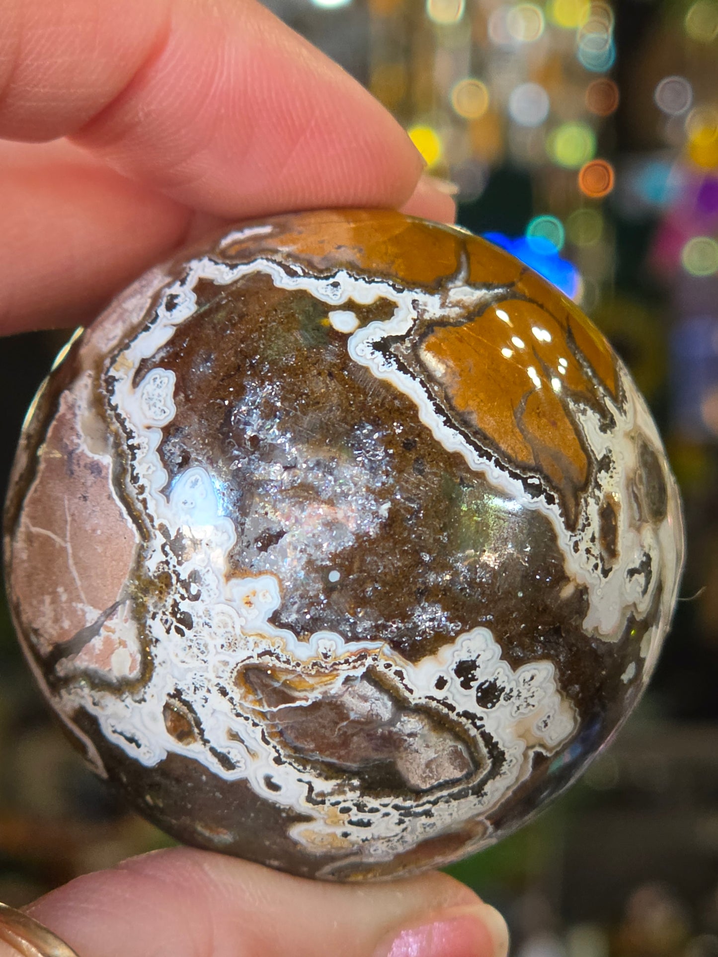 Cayon Jasper (Brecciated Jasp-Agate) Sphere